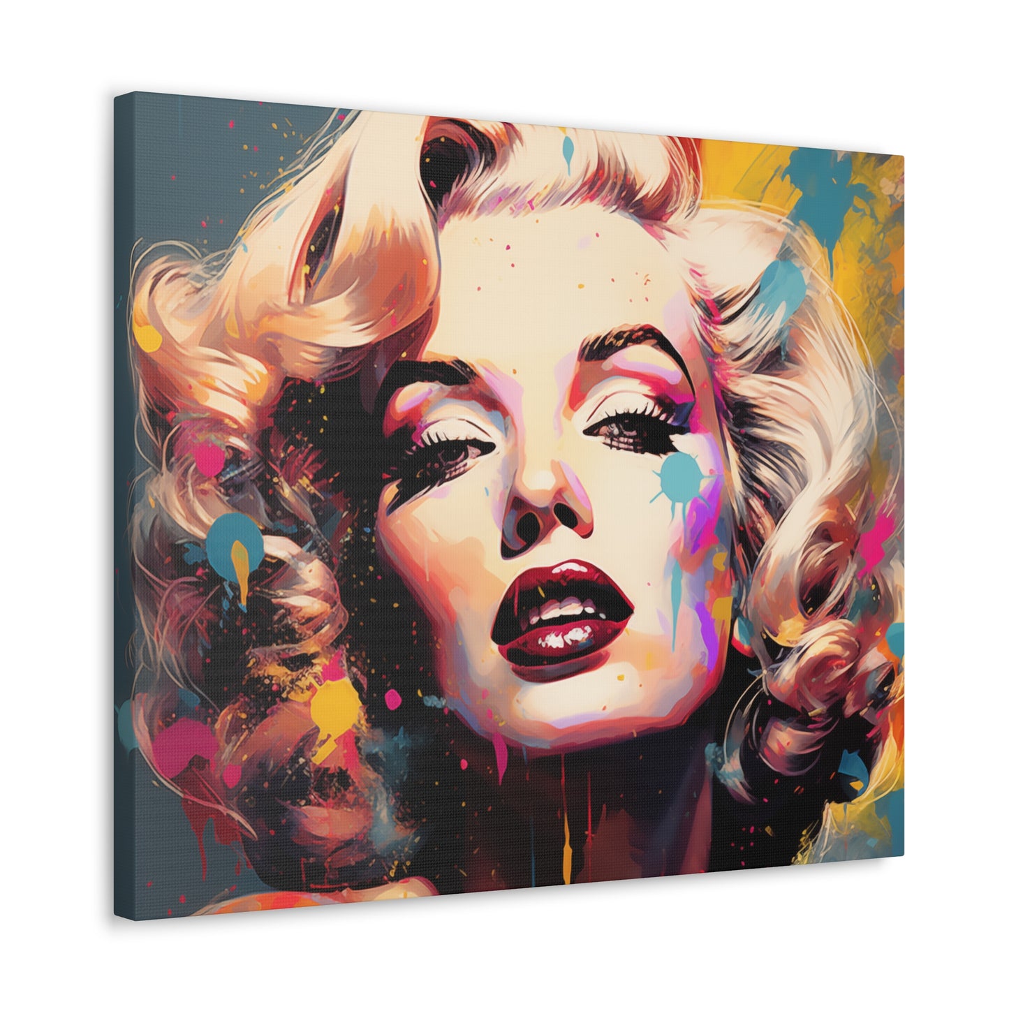 Canvas Wall Art, Gallery Wrapped Pop Art, Celebrity Wall Art – Marilyn Monroe - Abstract