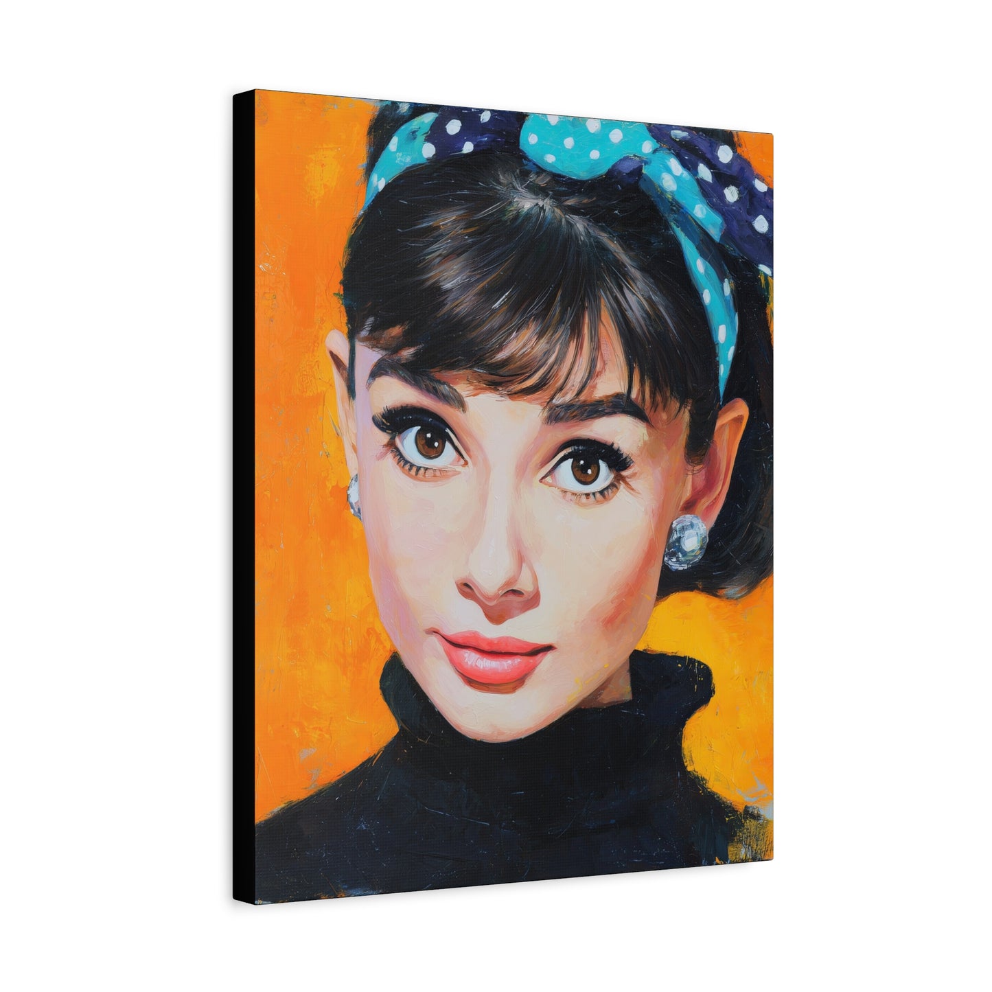 Gallery Wrapped Canvas, The Diva Project Art Canvas, Pinup Art Canvas – Audrey Hepburn - SIX