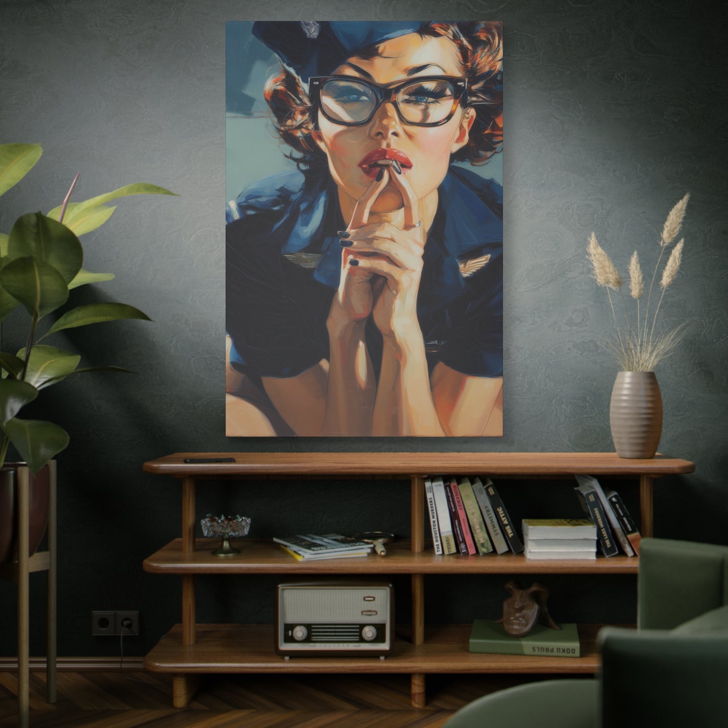 Gallery Wrapped Canvas, Liberty and Lace Art Canvas, Erotic Art Canvas – Peggy Sue