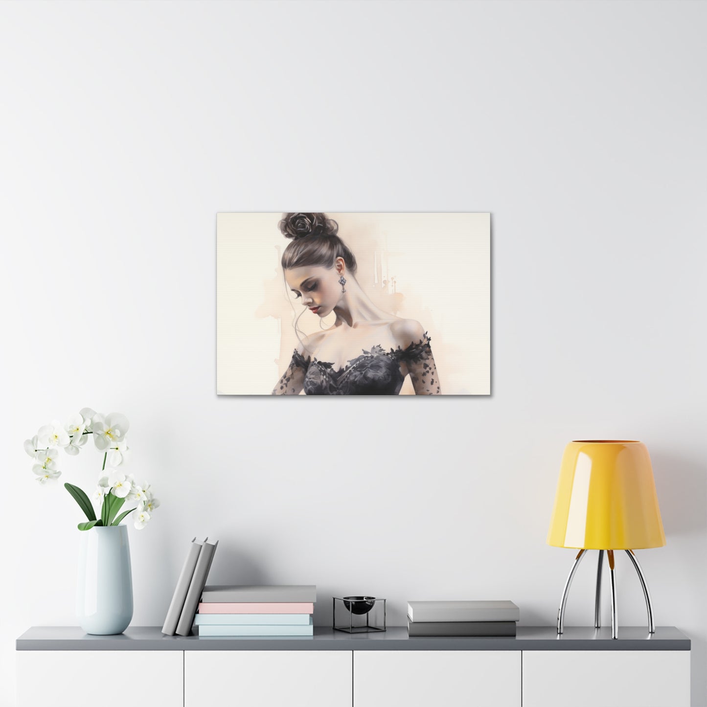Gallery Wrapped Canvas, Ballerina Beauty, Ballet Art Canvas – Lola