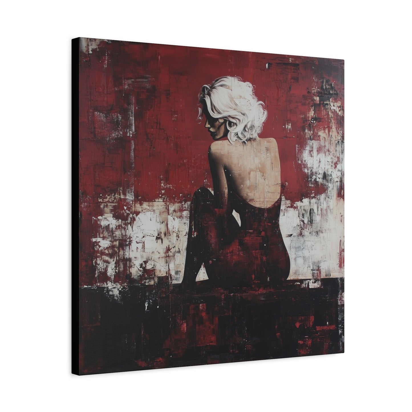 Gallery Wrapped Canvas, Guilt and Grit Adult Art Canvas, Erotic Pinup Art Canvas – Vivica