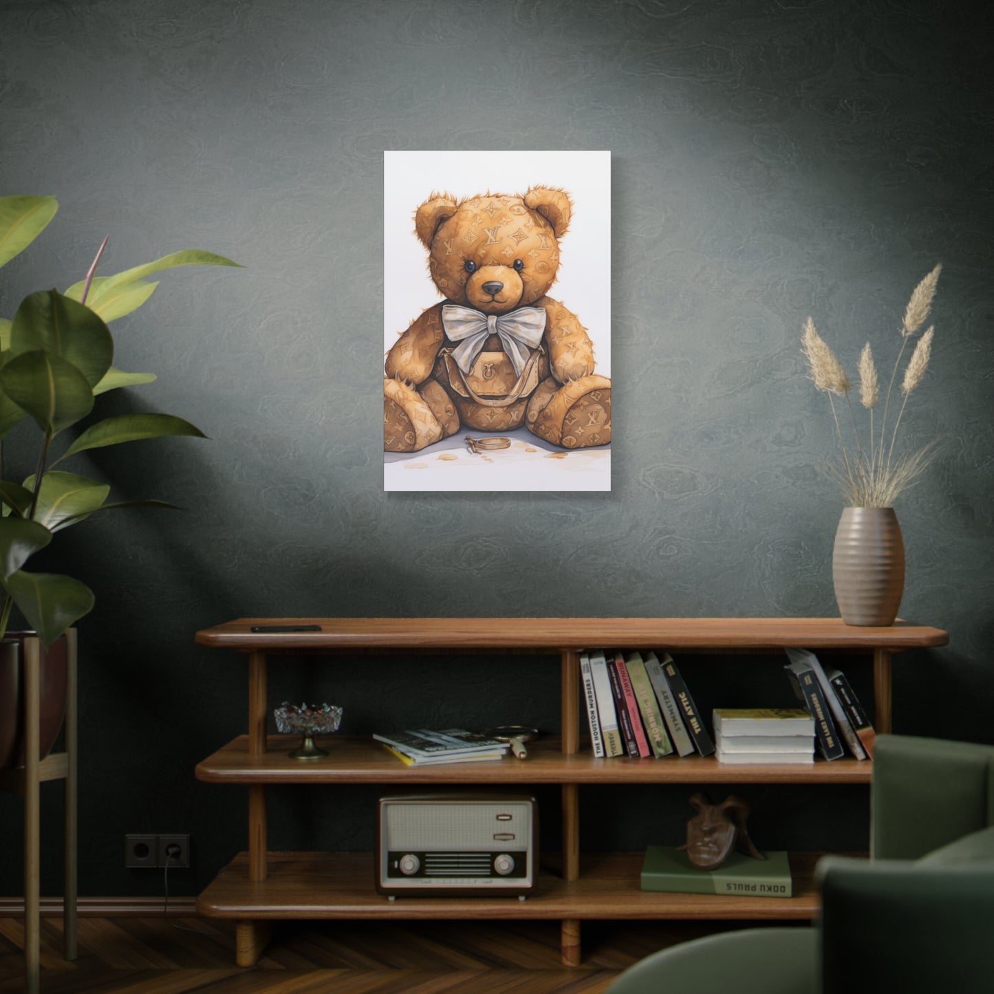 Canvas Gallery Wrap - Designer Trunk Bear Wall Art - Ring