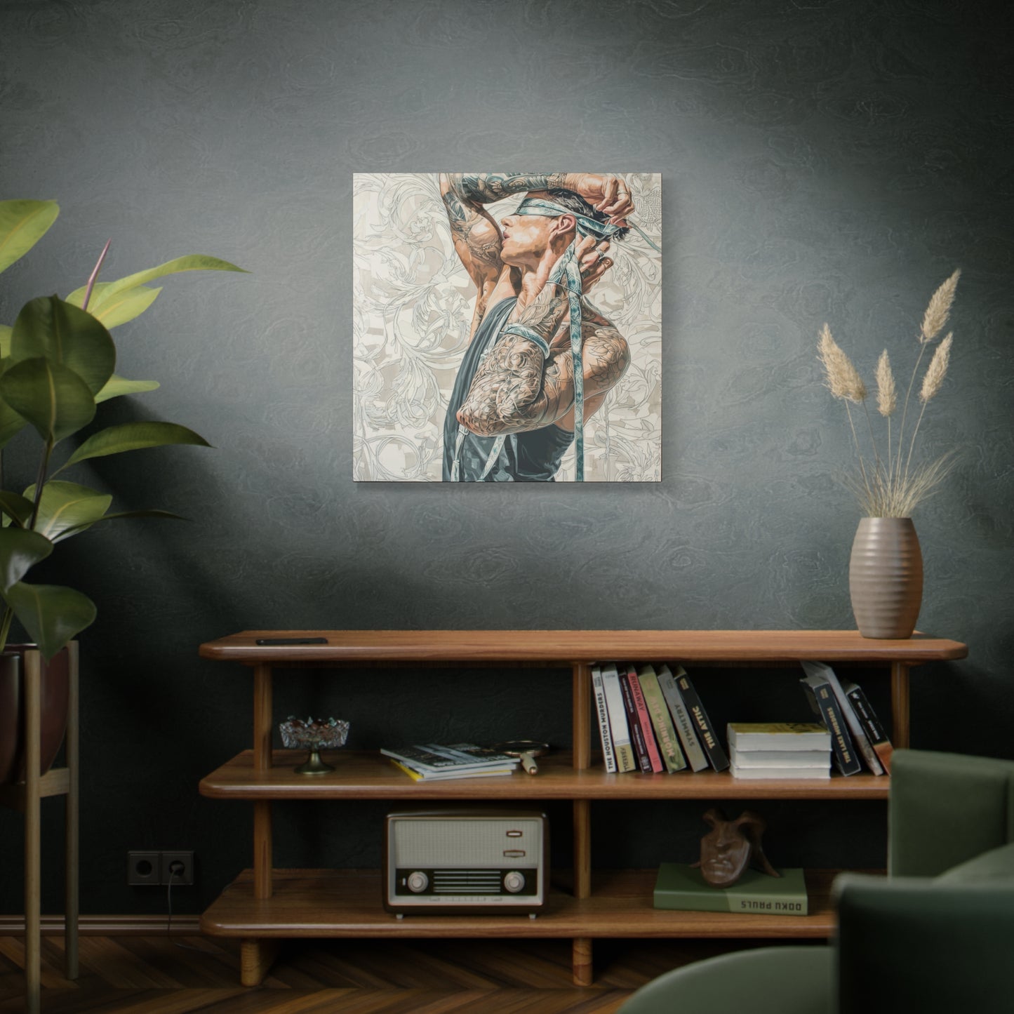 Gallery Wrapped Canvas, Ropes and Reverence Art Canvas, Erotic Shibari Art Canvas – Ronan