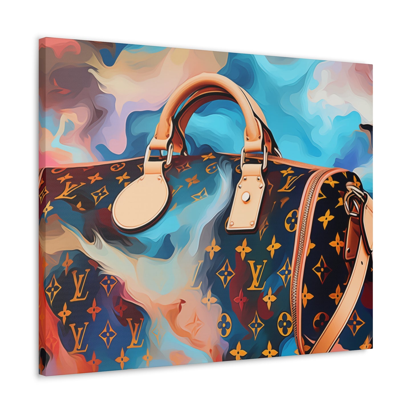 Canvas Gallery Wrap - LV Designer Inspired Wall Art - Abstract