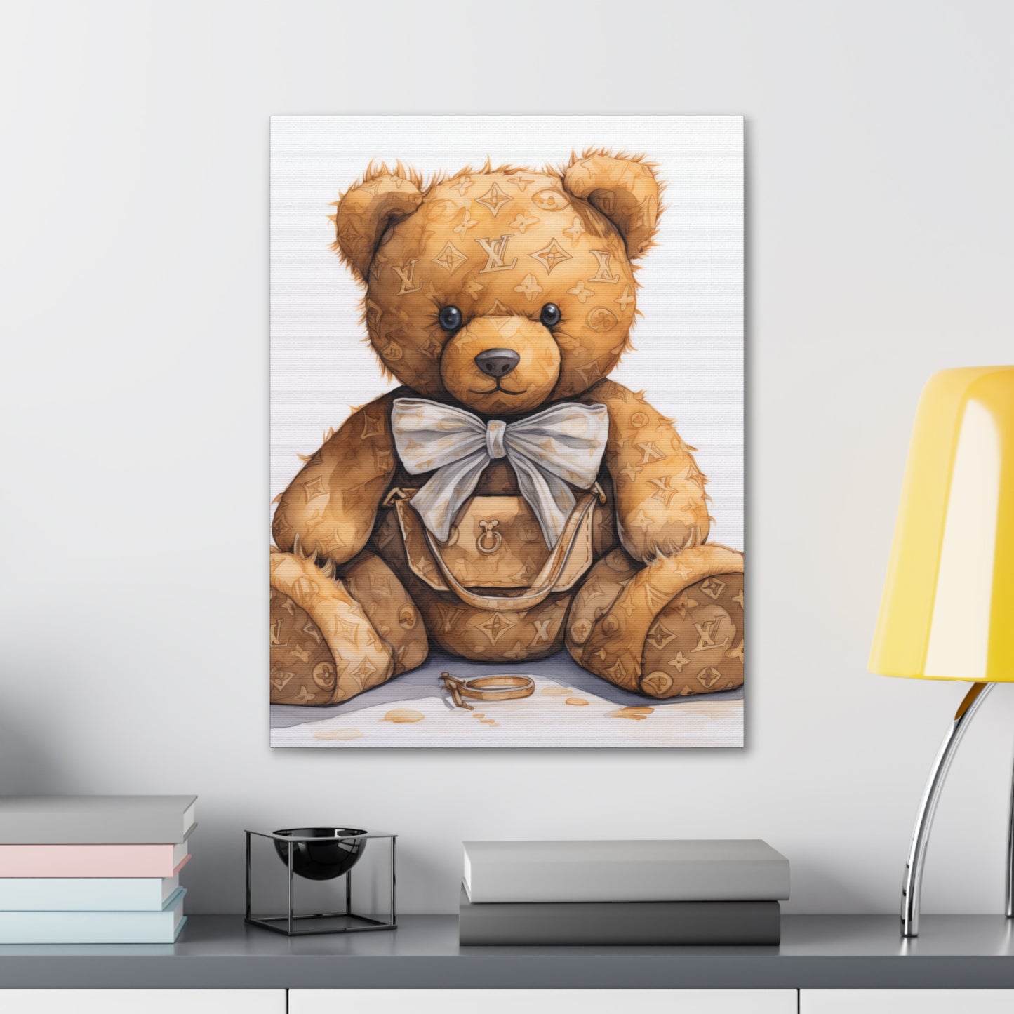 Canvas Gallery Wrap - LV Bear Wall Art - Ring
