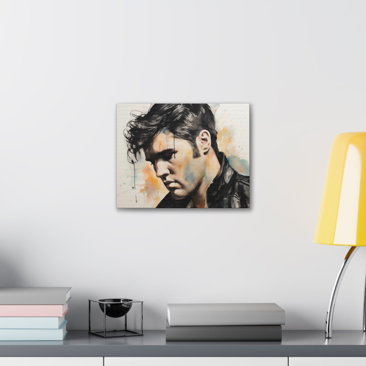 Gallery Wrapped Canvas, Celebrity Inspired, Pop Art Canvas – Elvis Also