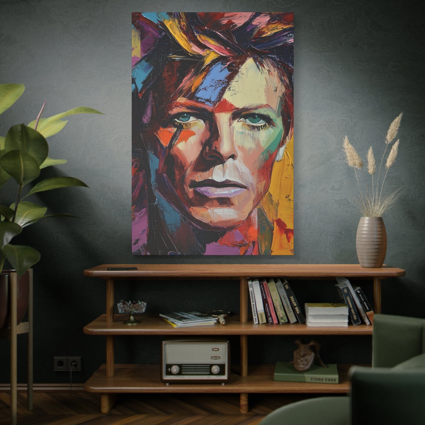Gallery Wrapped Canvas, Celebrity Inspired, Pop Art Canvas – Bowie