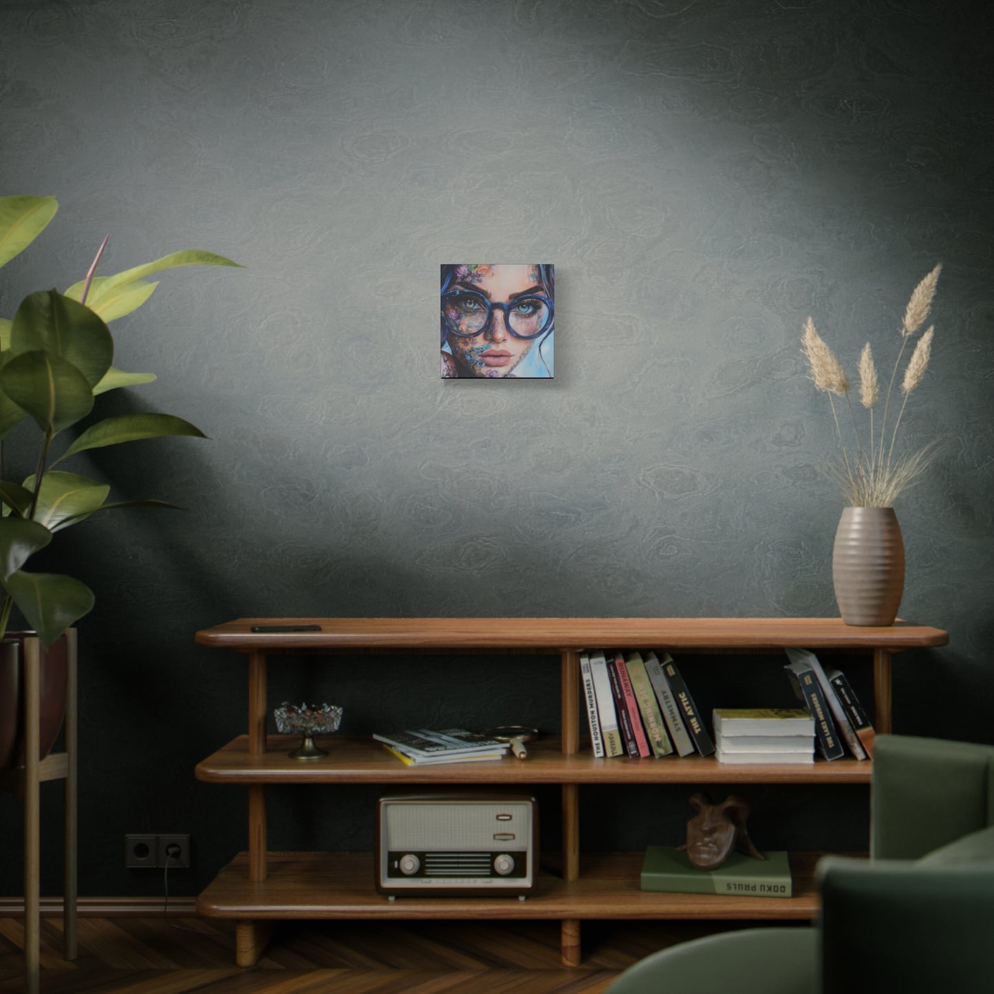 Canvas Gallery Wrap, Ladies in Lenses Wall Art, Abstract Femme Girl Art - Sara