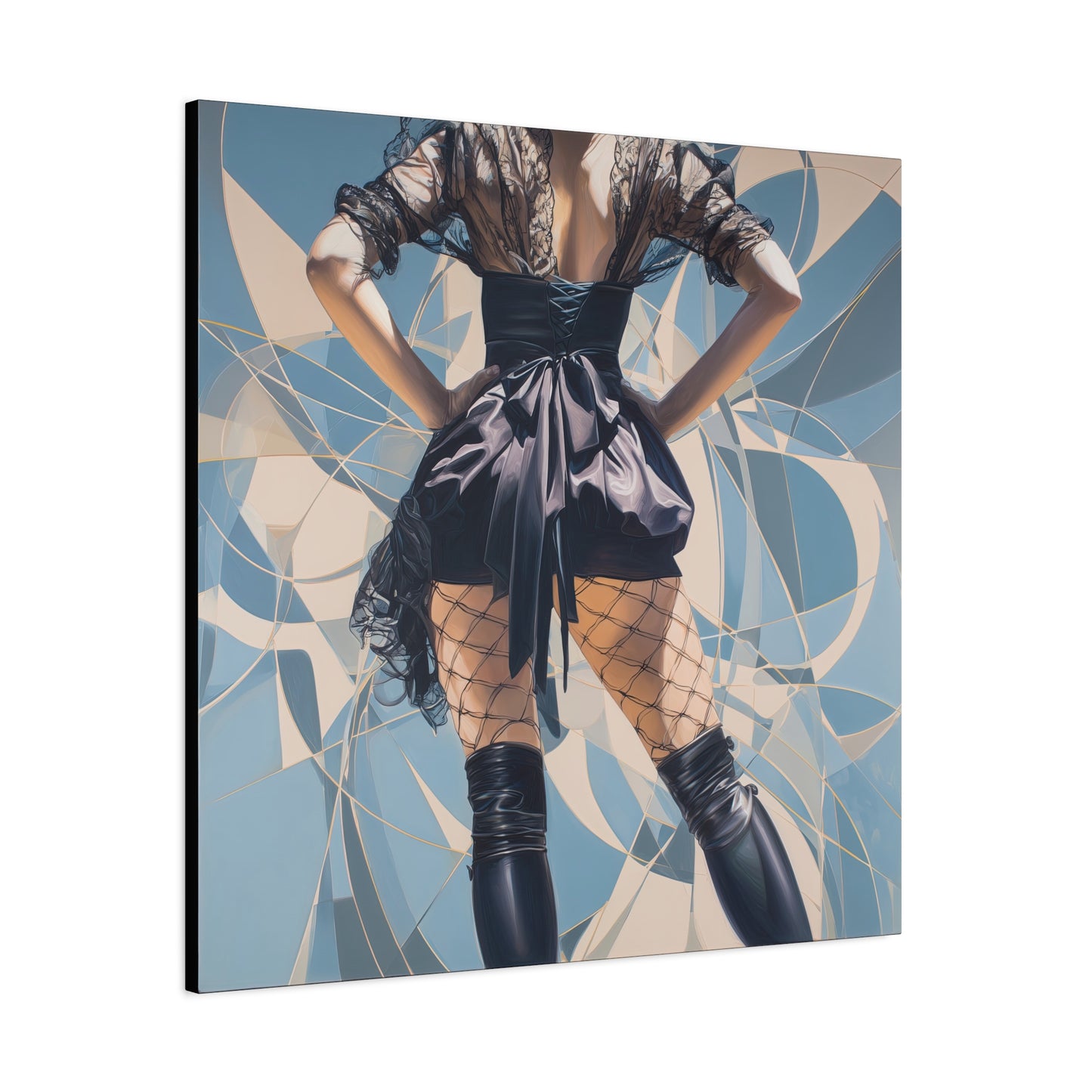 Gallery Wrapped Canvas, Tongue and Cheek Art Canvas, Naughty Girl Art Canvas – Dani
