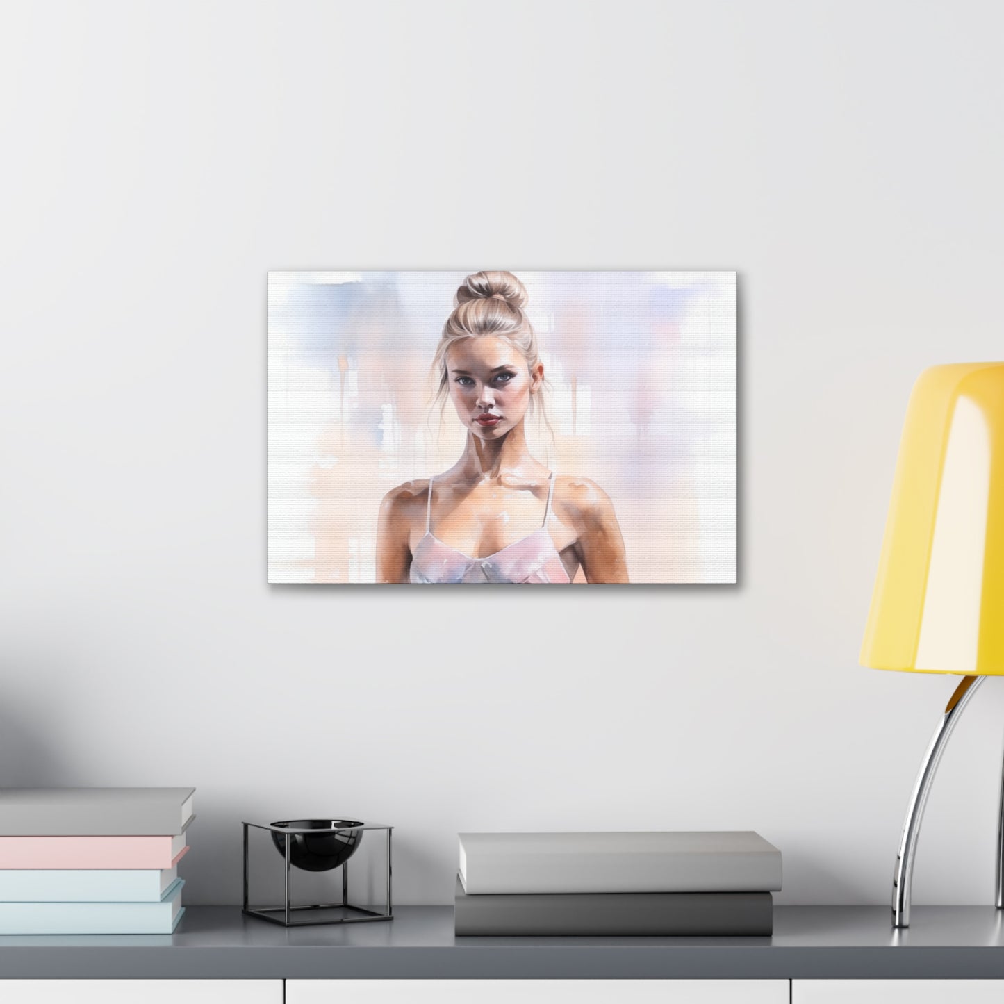 Gallery Wrapped Canvas, Ballerina Beauty, Ballet Art Canvas – Samantha