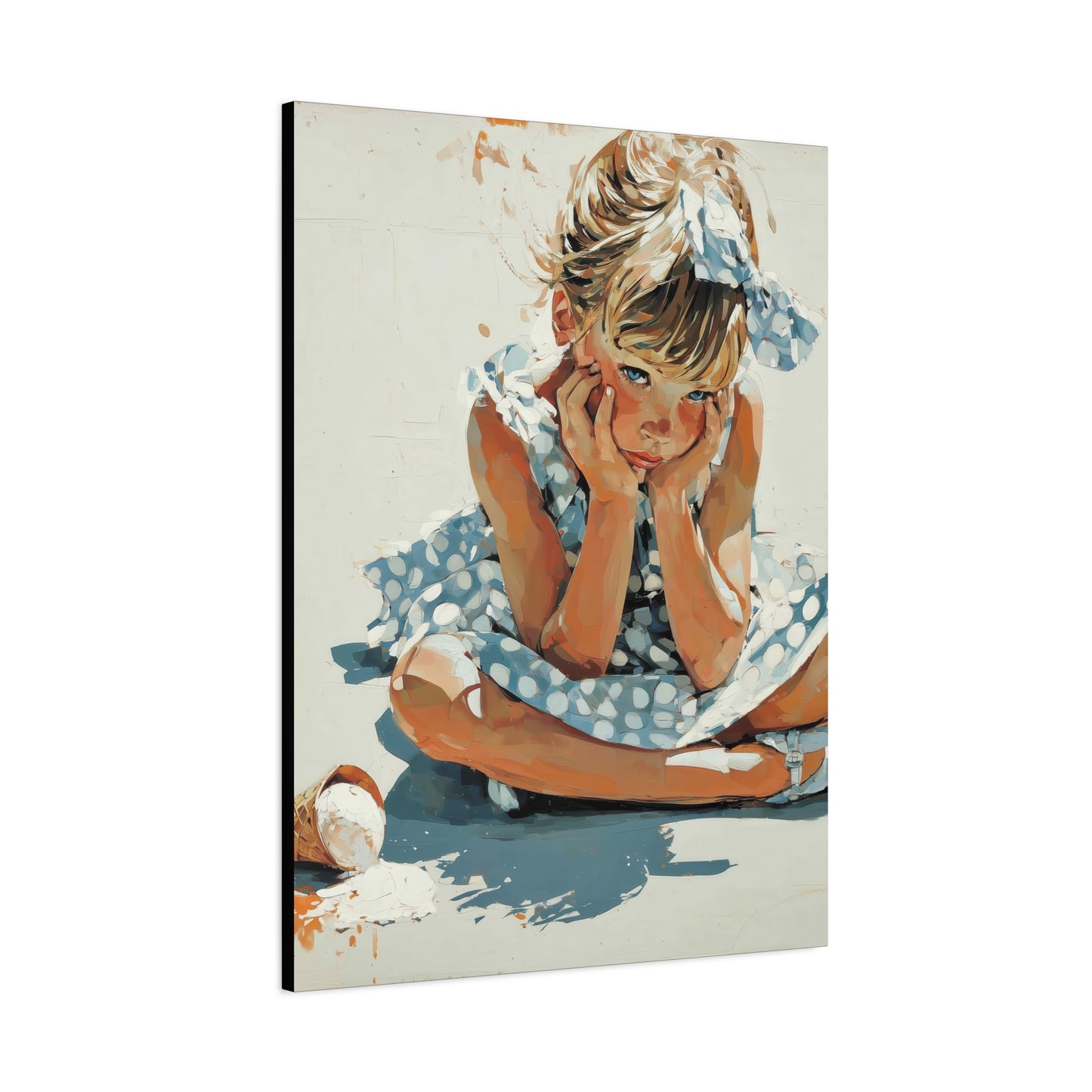 Gallery Wrapped Canvas, Sweet Summer Nostalgia, Sugar and Spice Art Canvas, Ice Cream Dreams Art – Betsy