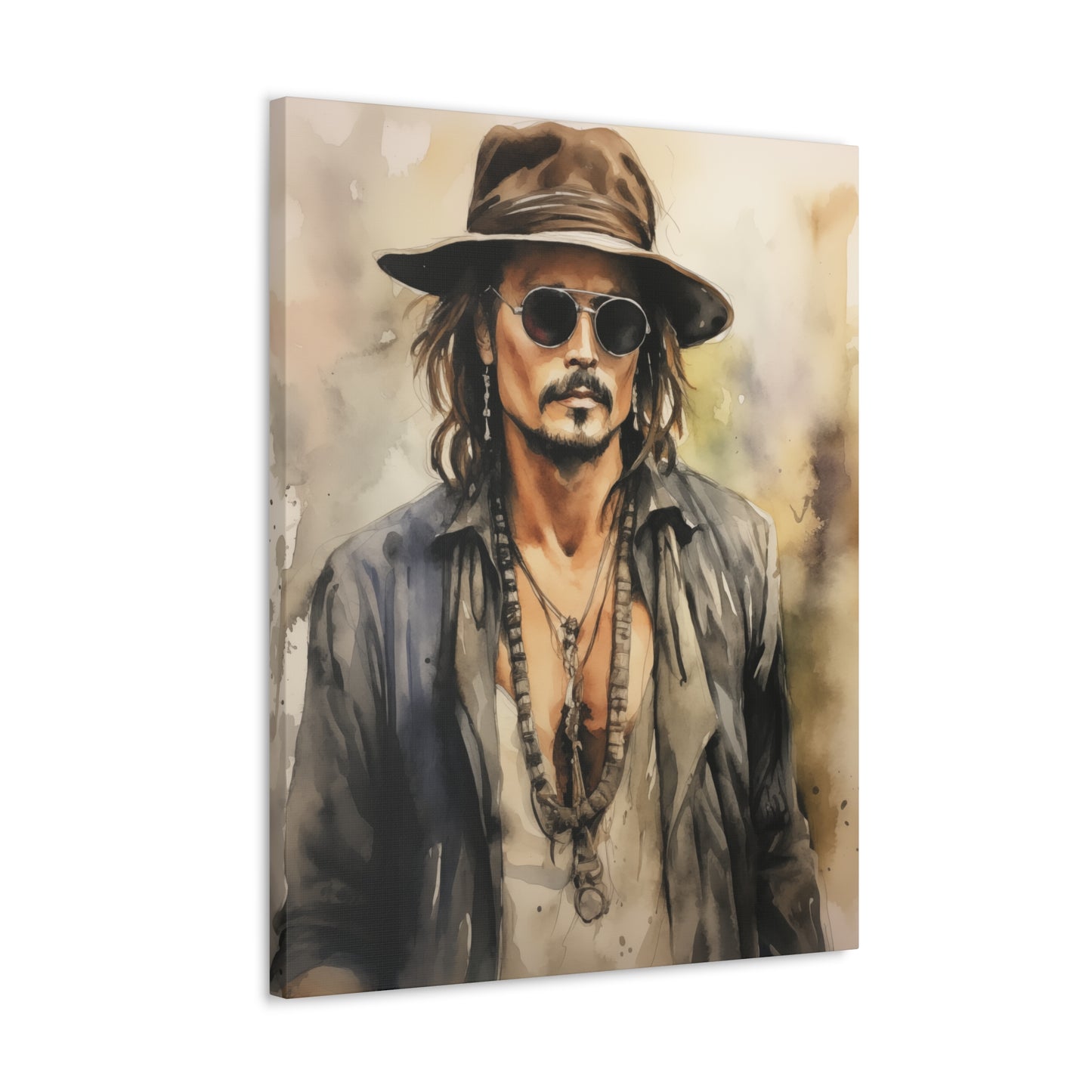 Gallery Wrapped Canvas, Celebrity Inspired, Pop Art Canvas – Johnny