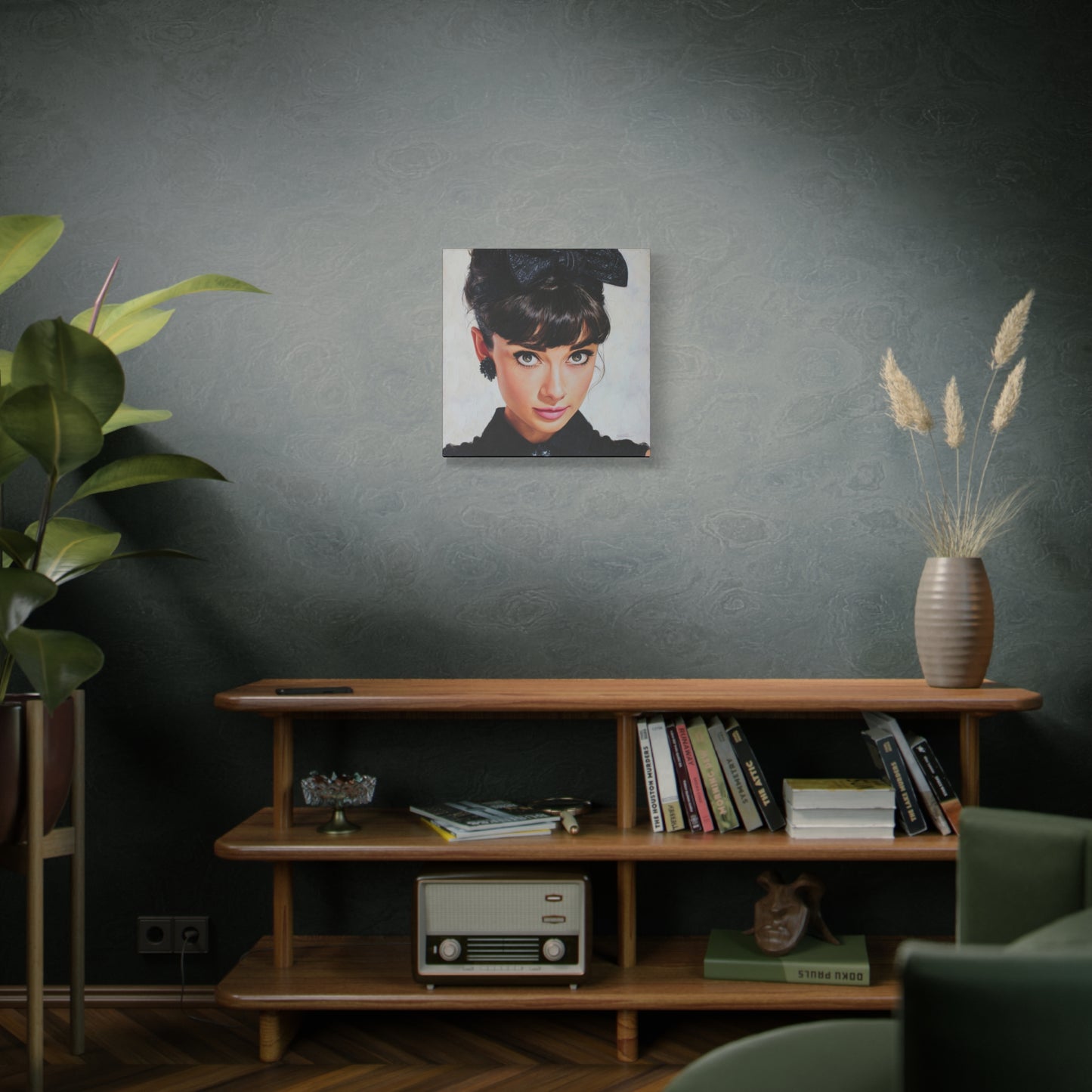 Gallery Wrapped Canvas, The Diva Project Art Canvas, Pinup Art Canvas – Audrey Hepburn - NINE