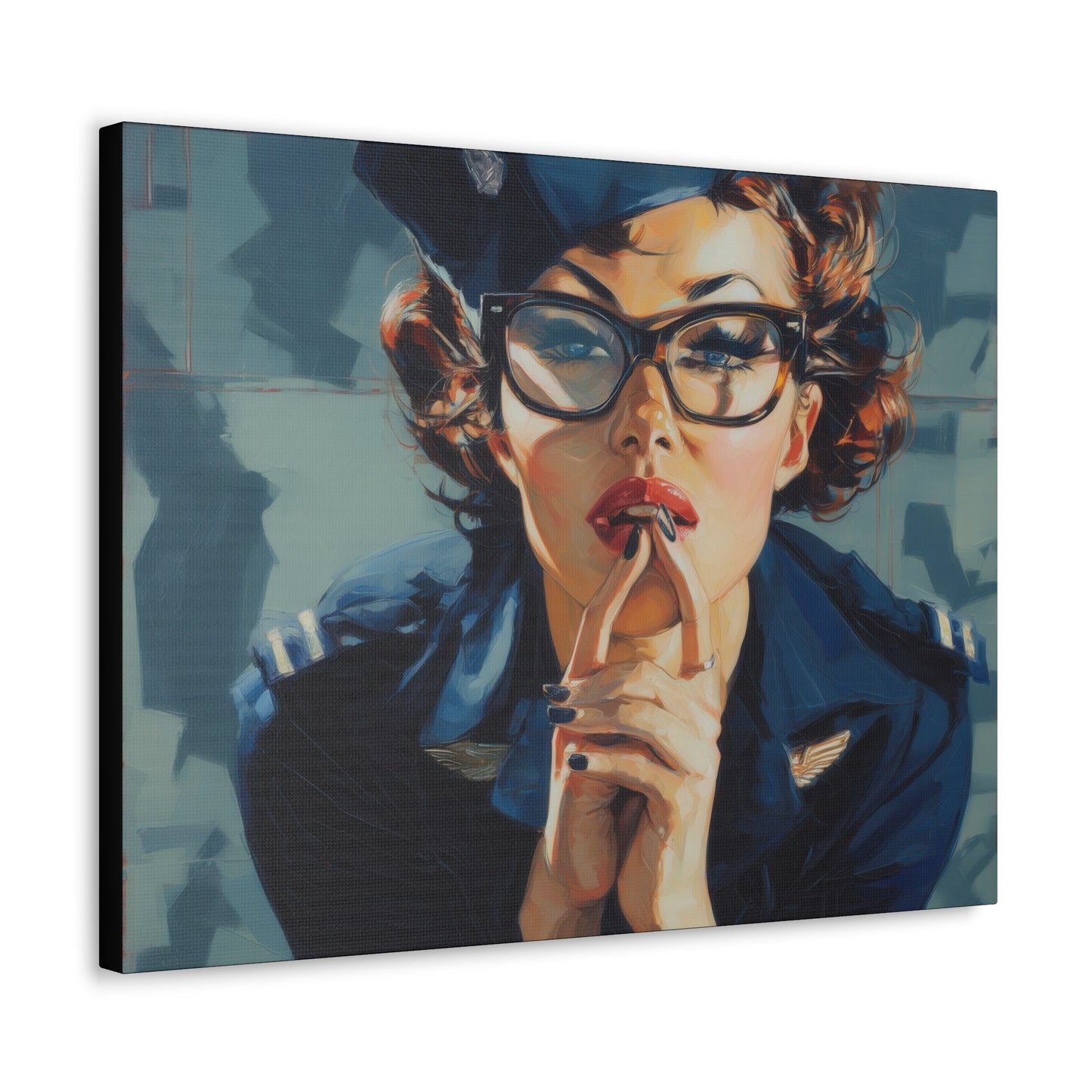 Gallery Wrapped Canvas, Liberty and Lace Art Canvas, Erotic Art Canvas – Peggy Sue