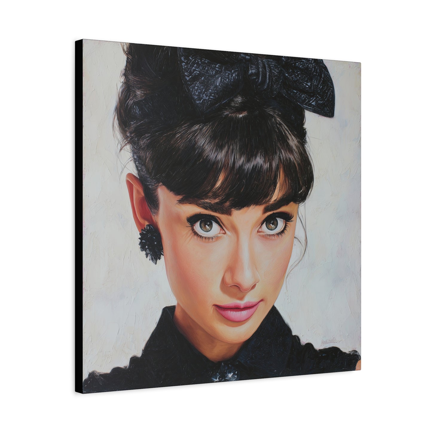 Gallery Wrapped Canvas, The Diva Project Art Canvas, Pinup Art Canvas – Audrey Hepburn - NINE