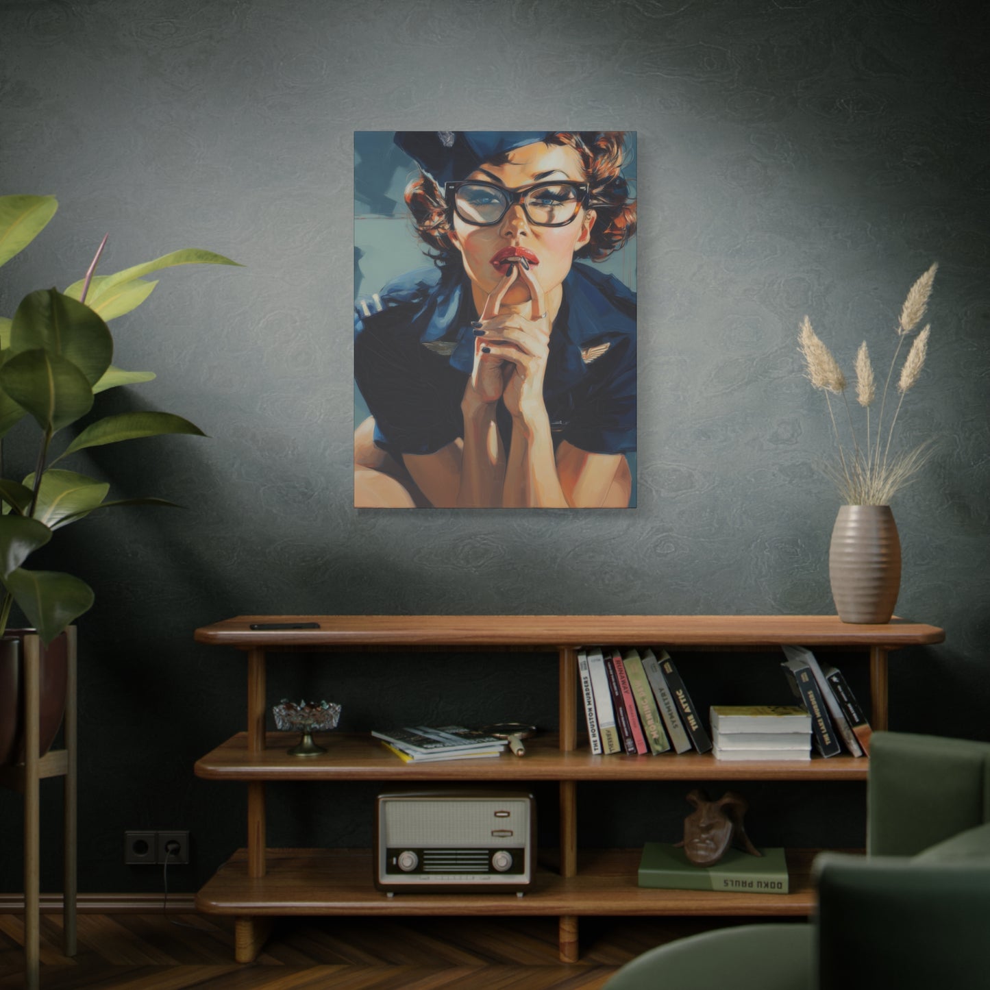 Gallery Wrapped Canvas, Liberty and Lace Art Canvas, Erotic Art Canvas – Peggy Sue