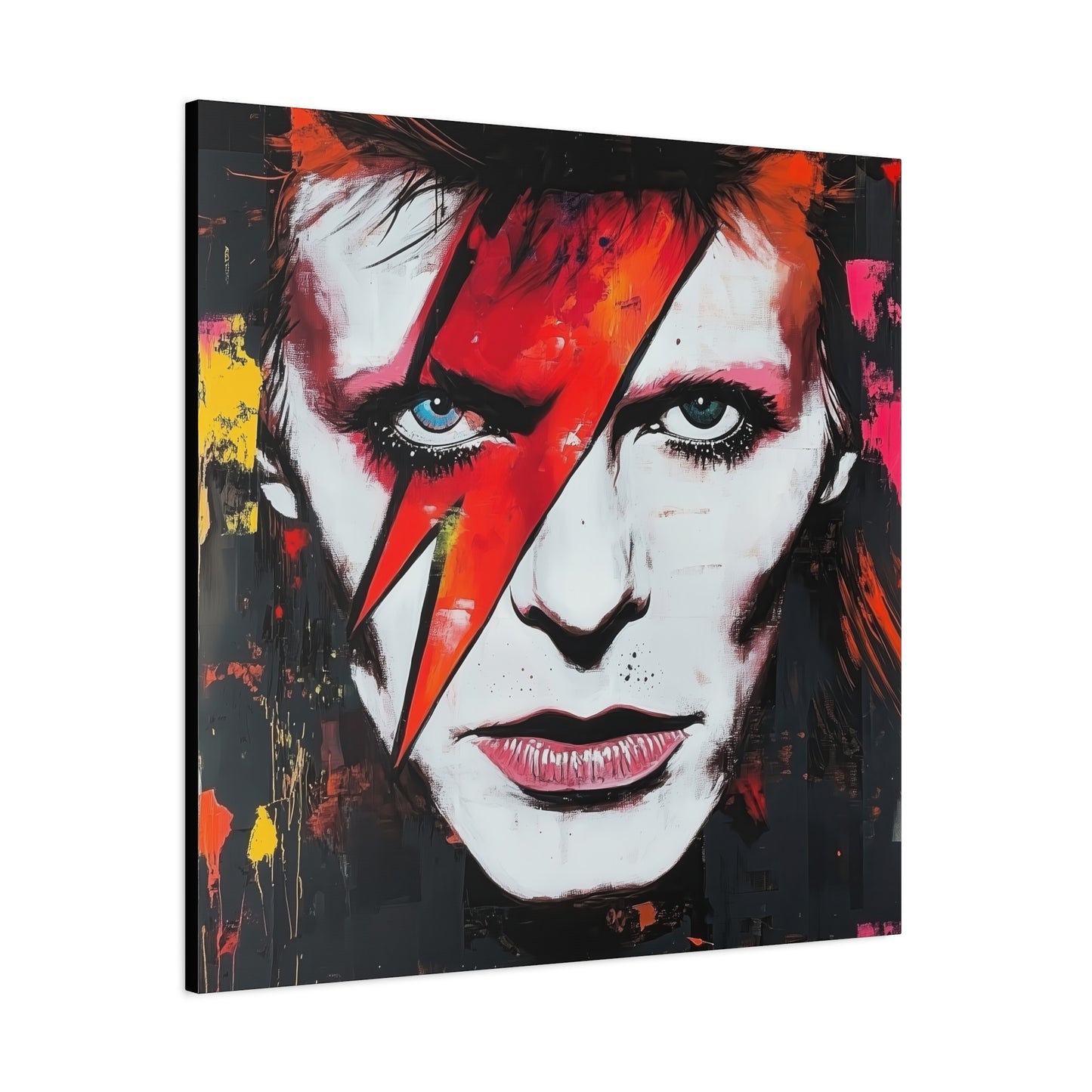 Gallery Wrapped Canvas, Celebrity Inspired, Pop Art Canvas – Bowie