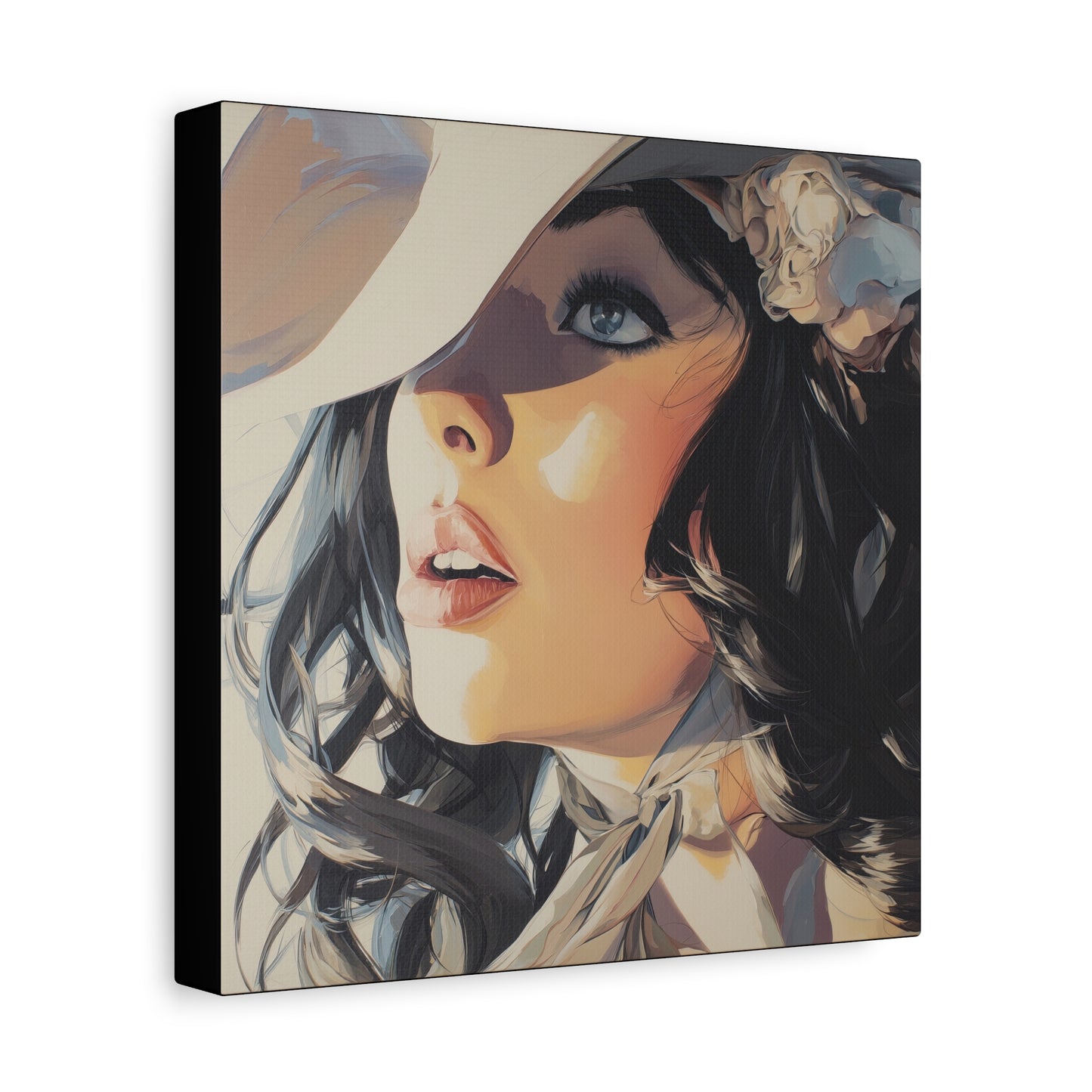 Gallery Wrapped Canvas, Wranglers and Wreckage Art Canvas, Erotic Pinup Art Canvas – Clementine