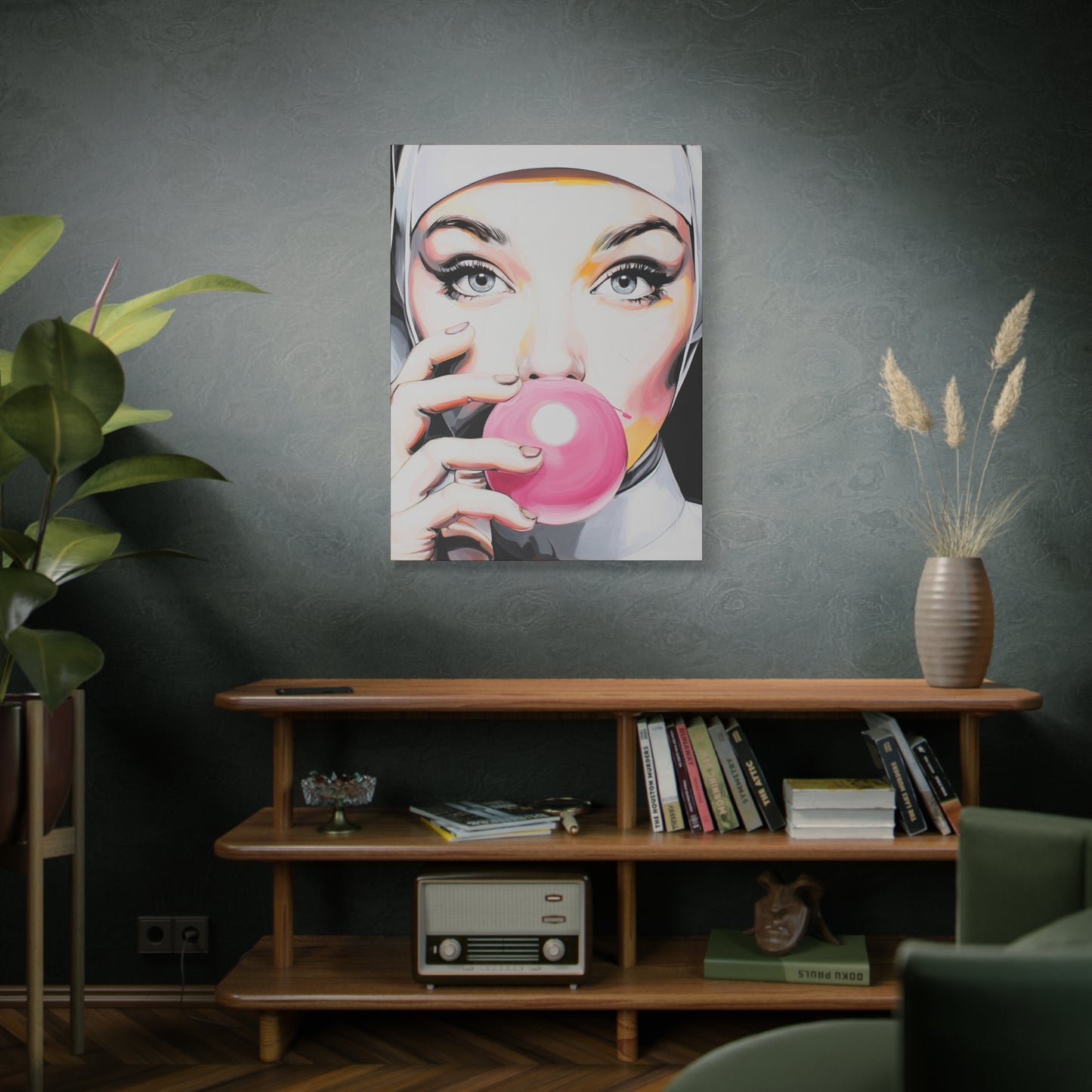 Gallery Wrapped Canvas, Habits and Heresy Art Canvas, Naughty Nuns Art Canvas – Sister Gloria
