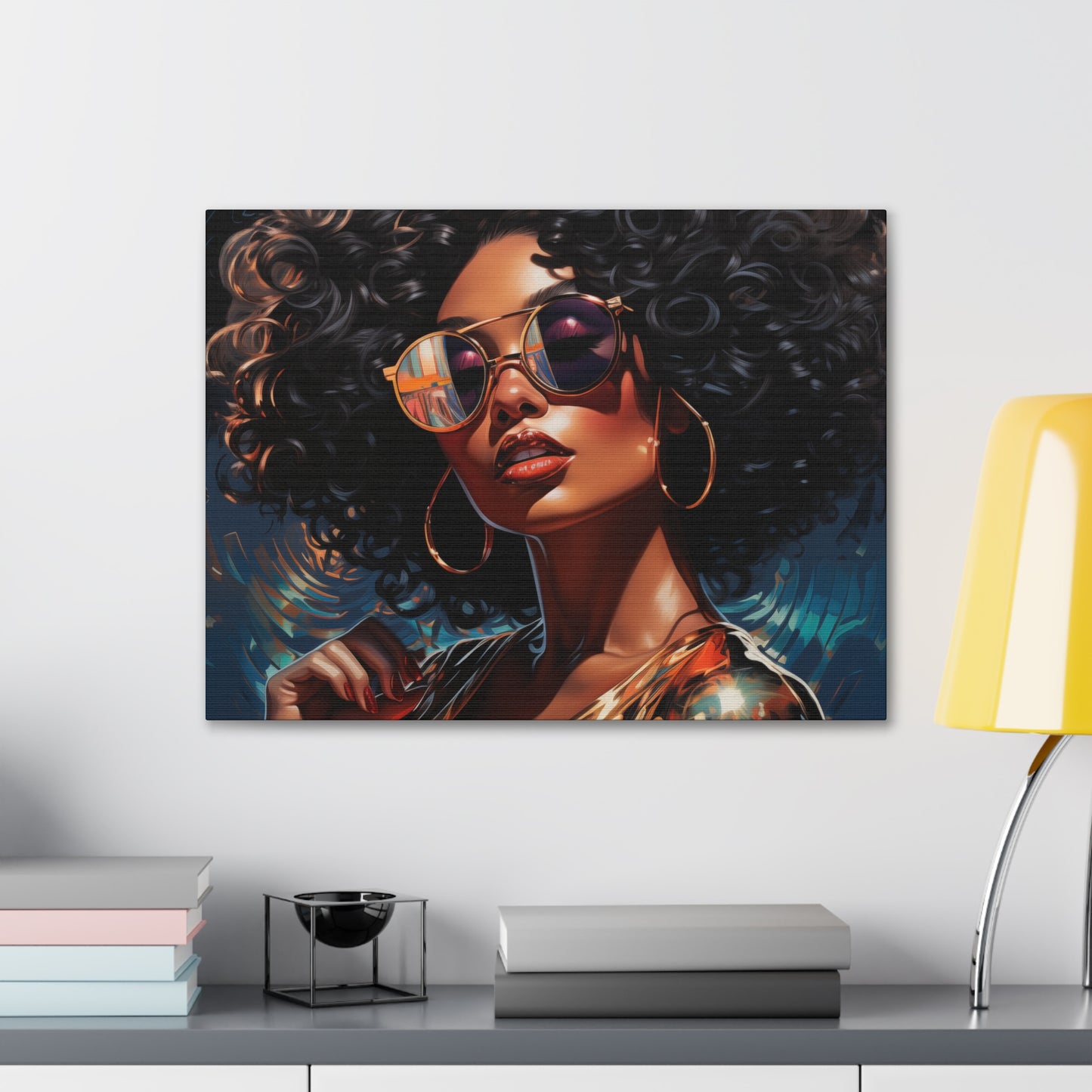 Gallery Wrapped Canvas, Retro Urban Queen, Femme Doll Art Canvas – Kesha