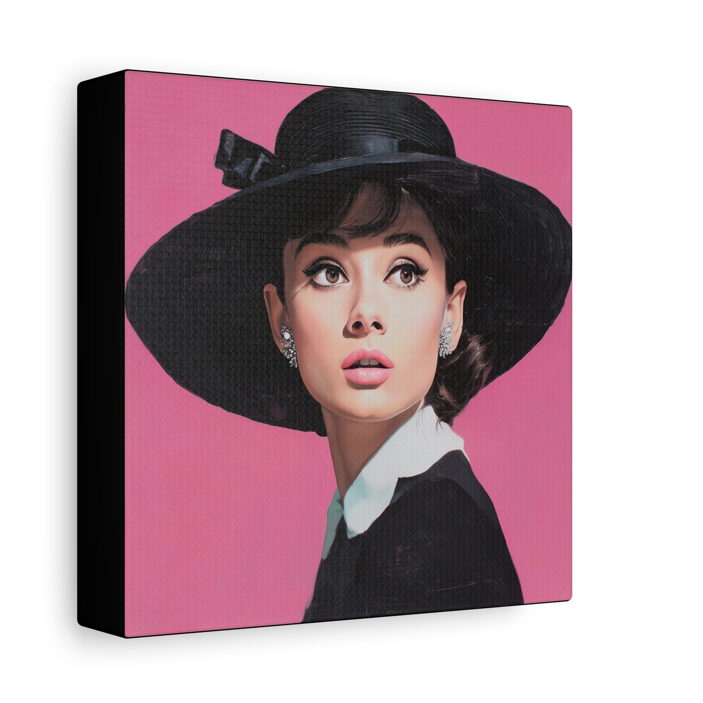 Gallery Wrapped Canvas, The Diva Project Art Canvas, Pinup Art Canvas – Audrey Hepburn - EIGHT