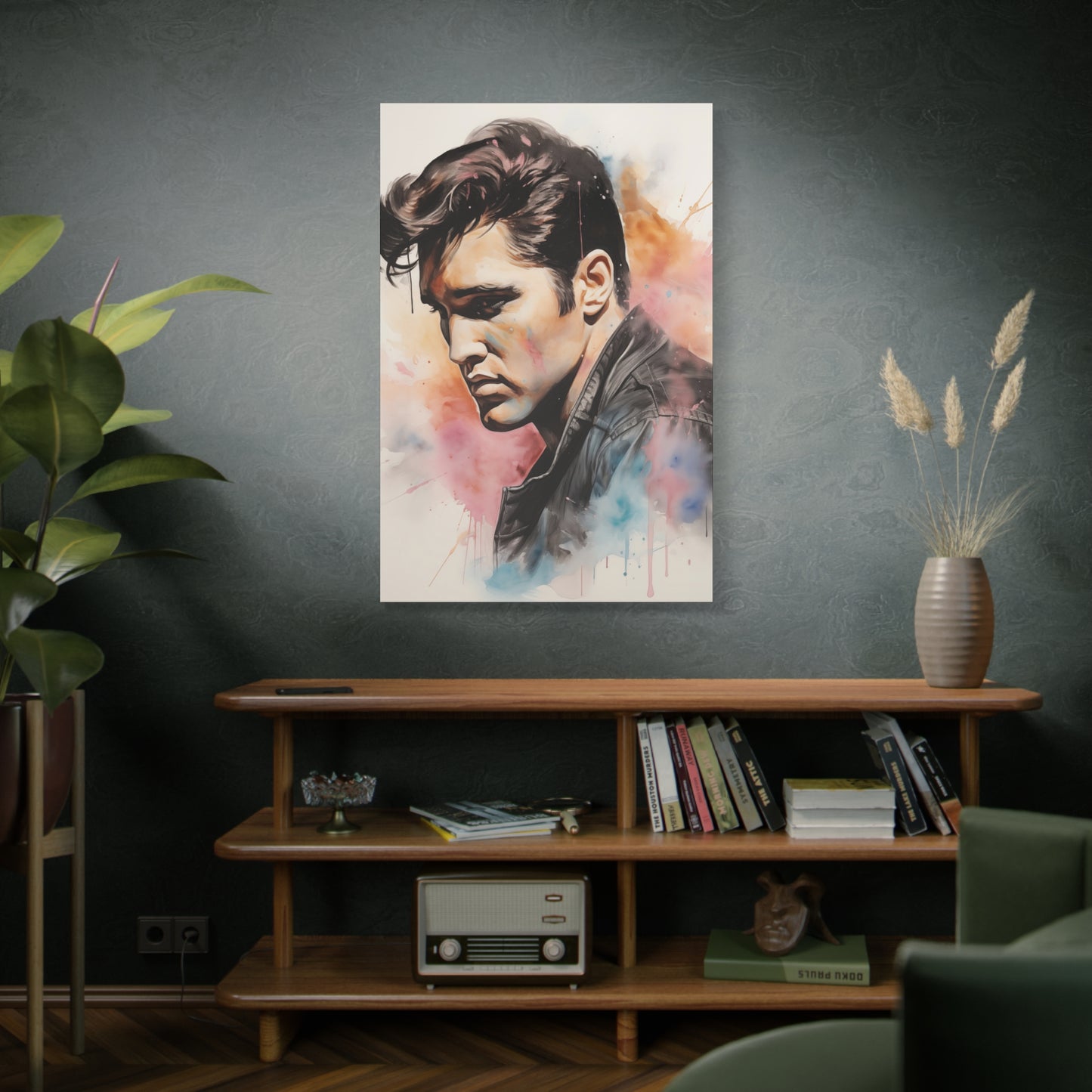 Gallery Wrapped Canvas, Celebrity Inspired, Pop Art Canvas – Elvis