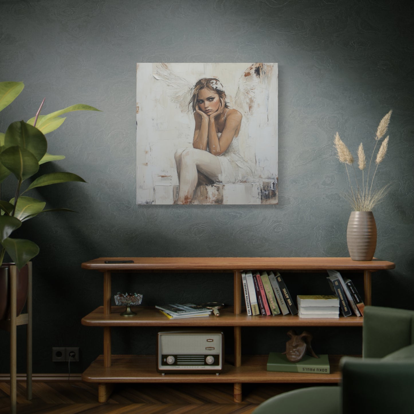 Gallery Wrapped Canvas, Sinners and Saints Art Canvas, Angel Art Canvas – Amber