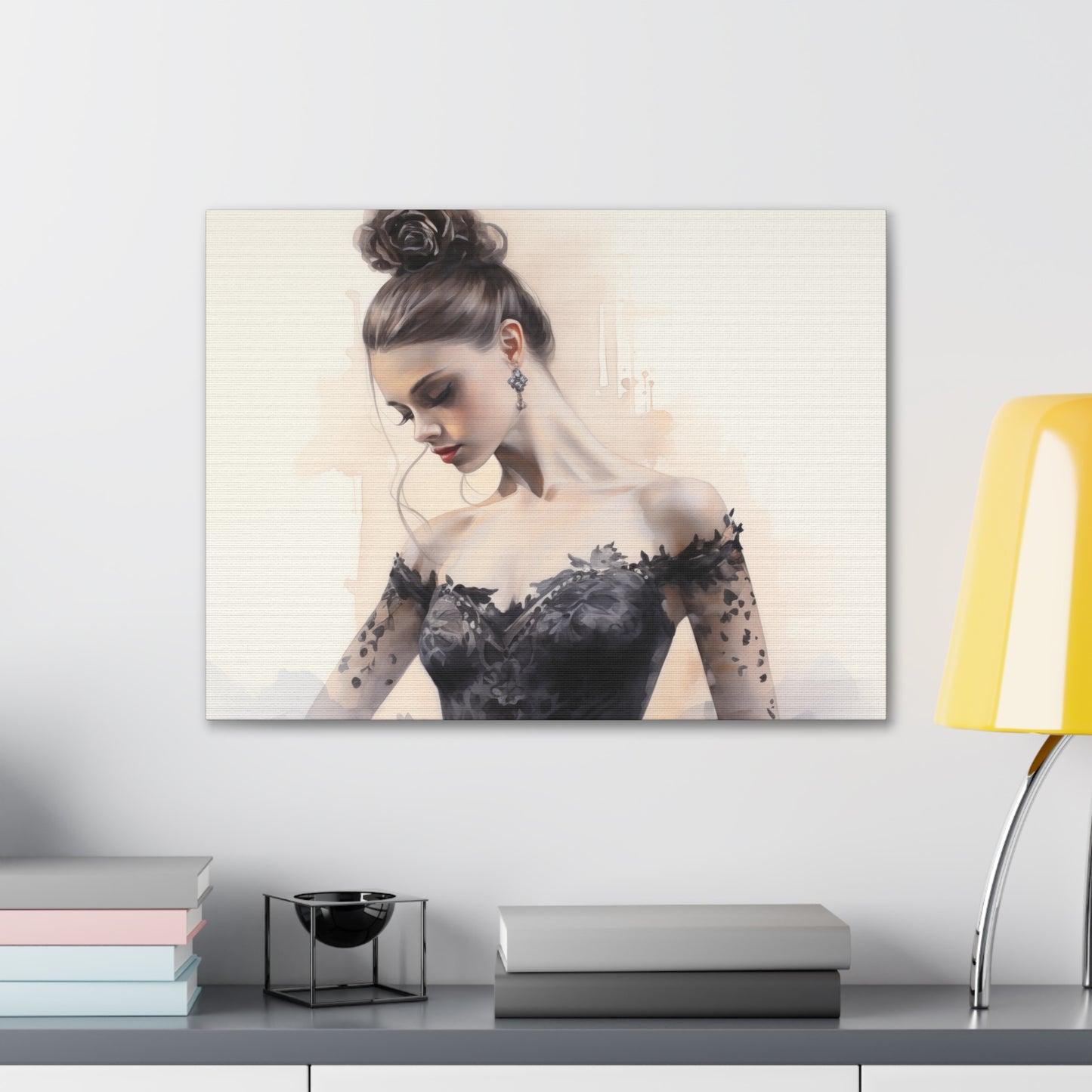 Gallery Wrapped Canvas, Ballerina Beauty, Ballet Art Canvas – Lola