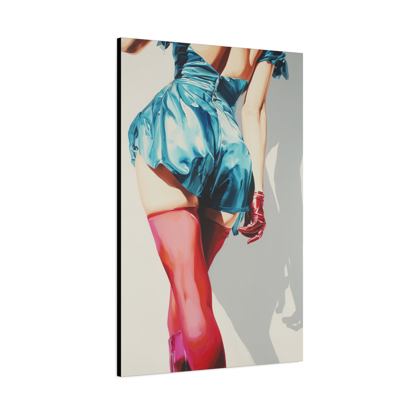 Gallery Wrapped Canvas, Tongue and Cheek Art Canvas, Naughty Girl Art Canvas – Lydia
