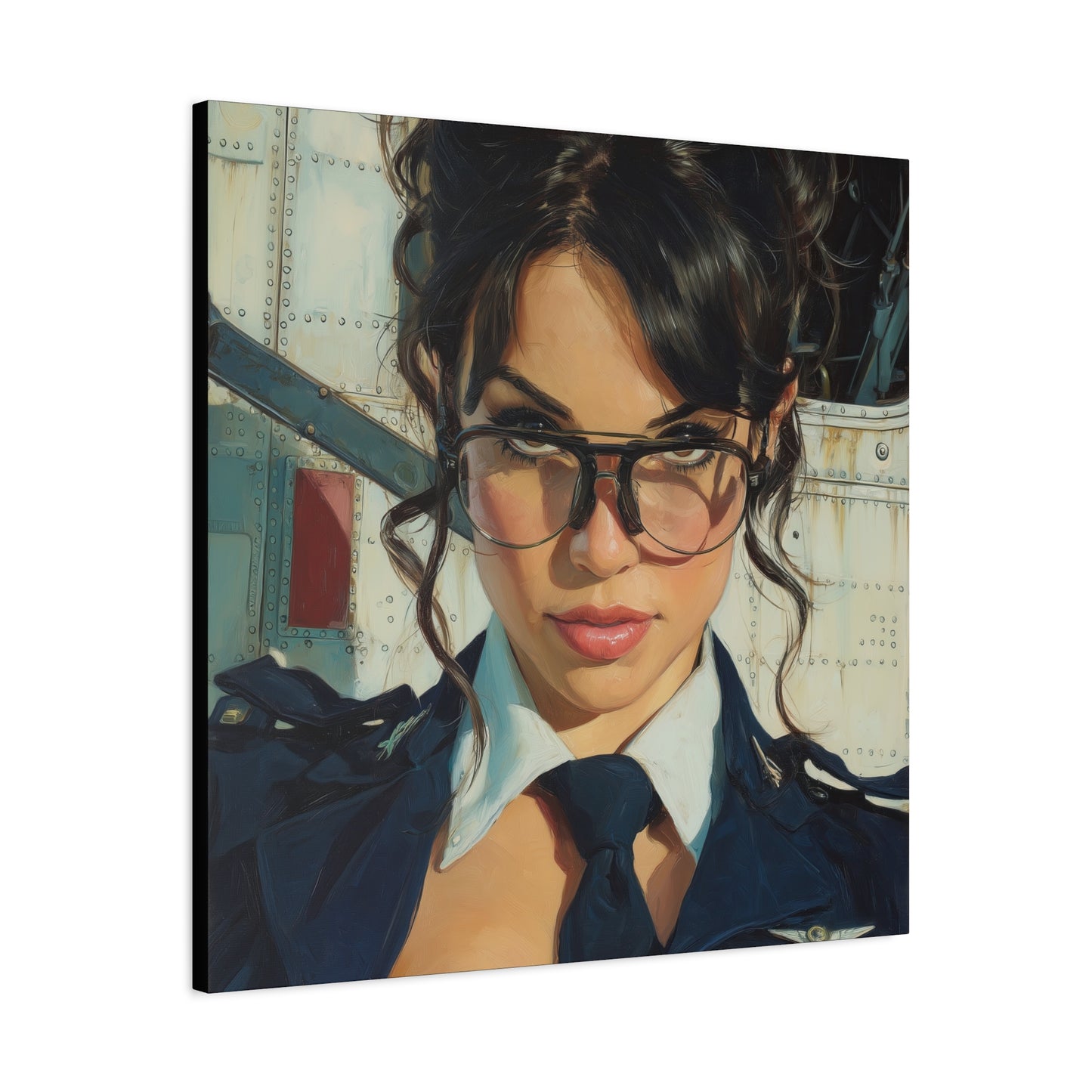 Gallery Wrapped Canvas, Liberty and Lace Art Canvas, Erotic Pinup Art Canvas – Mae