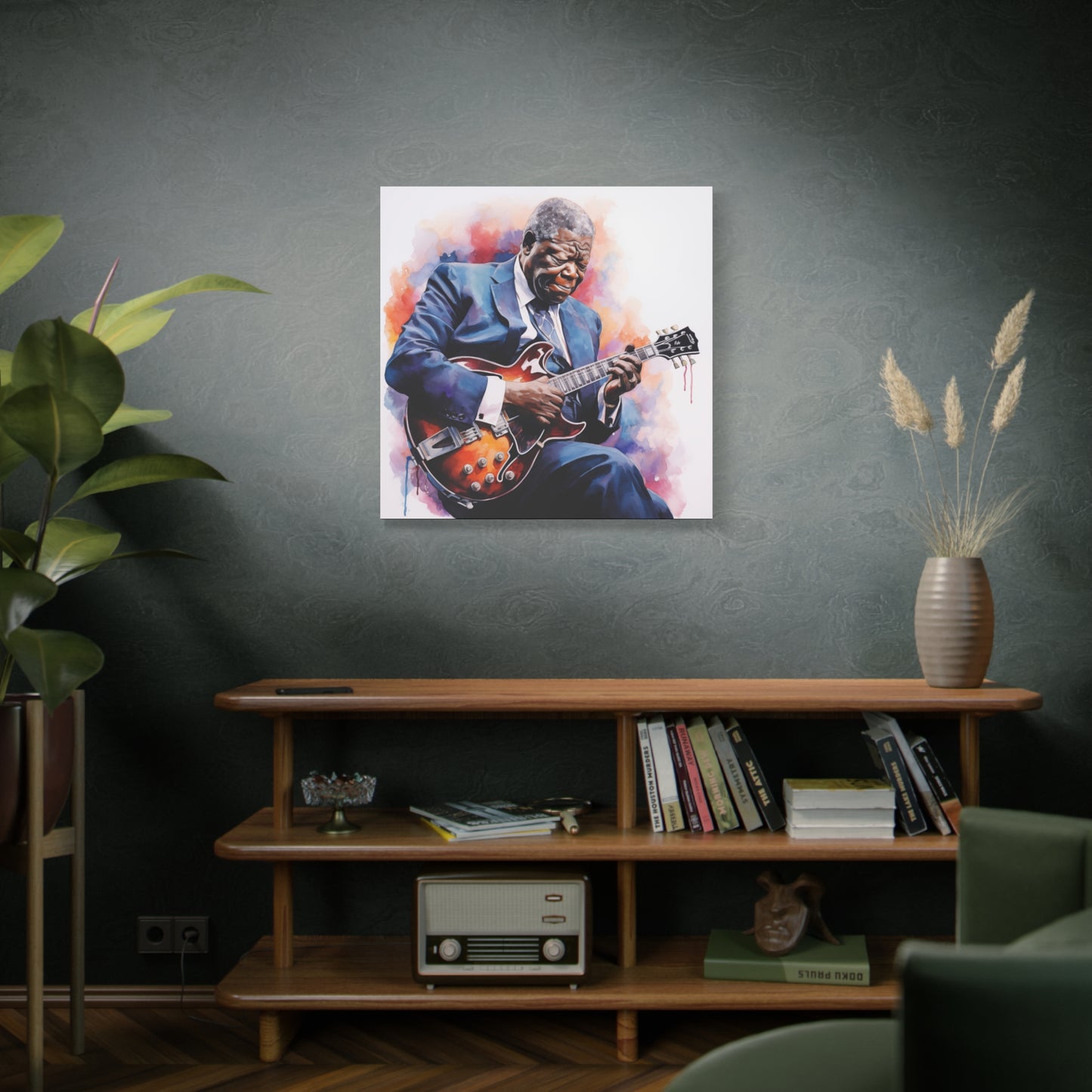 Gallery Wrapped Canvas, Celebrity Inspired, Pop Art Canvas – The King Also