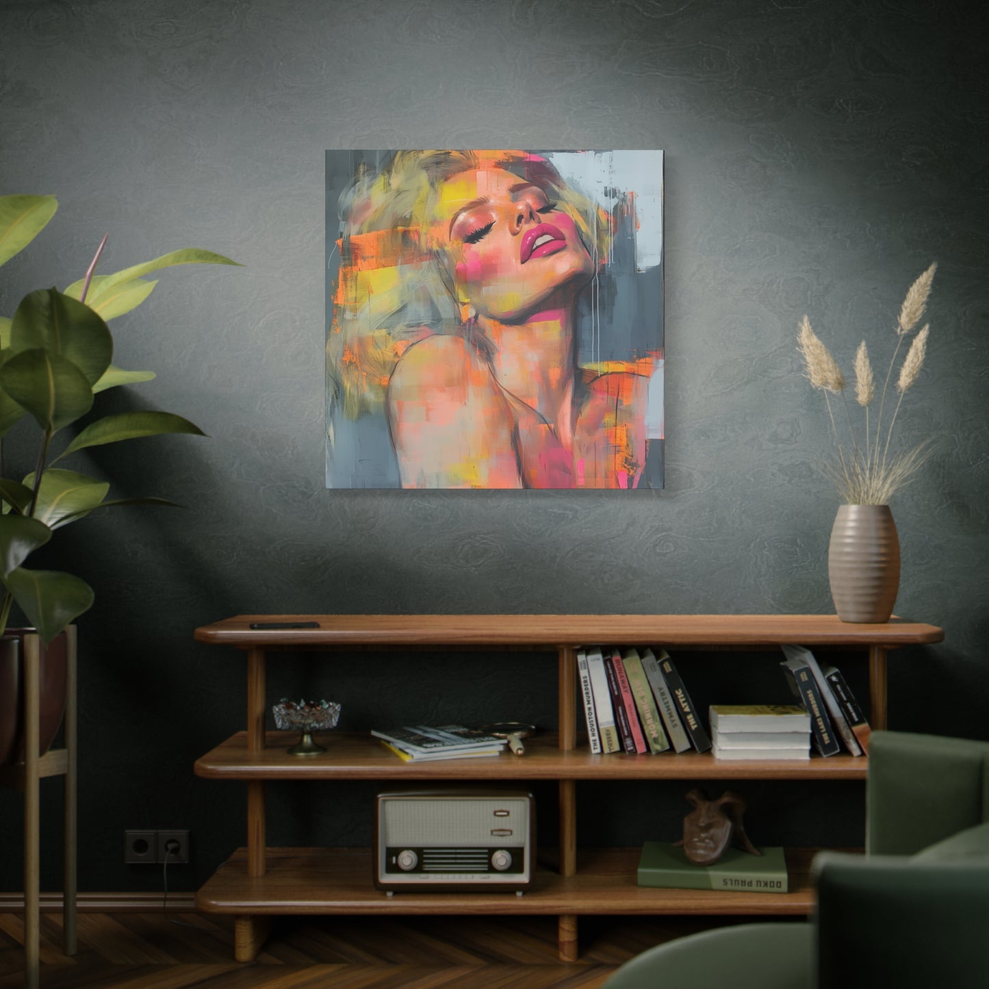 Gallery Wrapped Canvas, Guilt and Grit Adult Art Canvas, Erotic Pinup Art Canvas – Veda