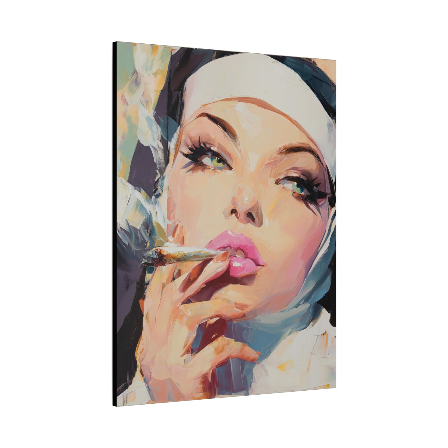 Gallery Wrapped Canvas, Habits and Heresy Art Canvas, Naughty Nuns Art Canvas – Sister Felicity