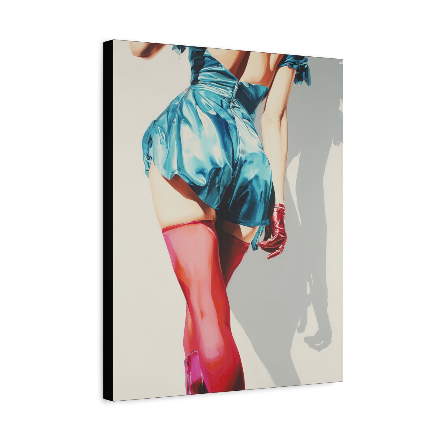 Gallery Wrapped Canvas, Tongue and Cheek Art Canvas, Naughty Girl Art Canvas – Lydia