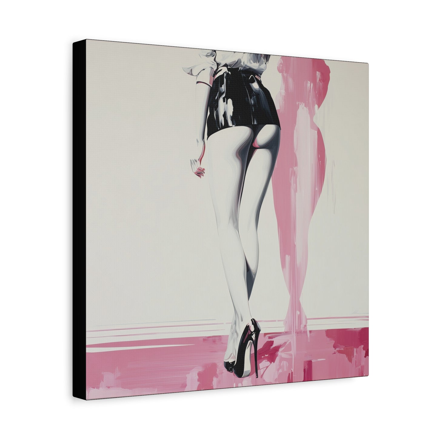 Gallery Wrapped Canvas, Tongue and Cheek Art Canvas, Naughty Girl Art Canvas – Barbi