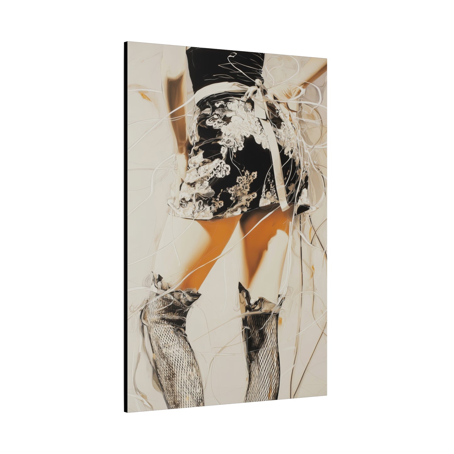 Gallery Wrapped Canvas, Tongue and Cheek Art Canvas, Naughty Girl Art Canvas – Lana