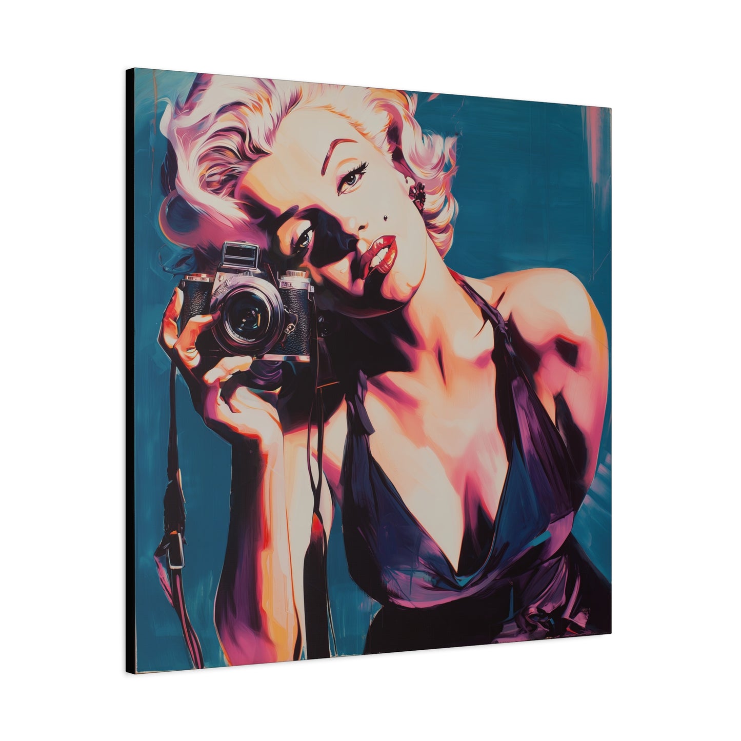 Gallery Wrapped Canvas, The Diva Project Art Canvas, Pinup Art Canvas – Marilyn Monroe - TEN