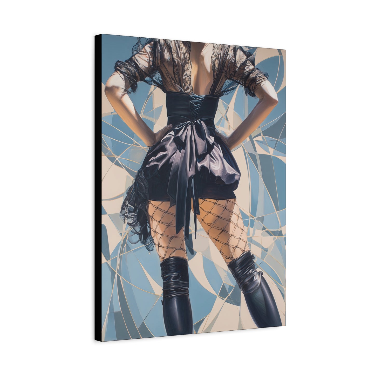 Gallery Wrapped Canvas, Tongue and Cheek Art Canvas, Naughty Girl Art Canvas – Dani