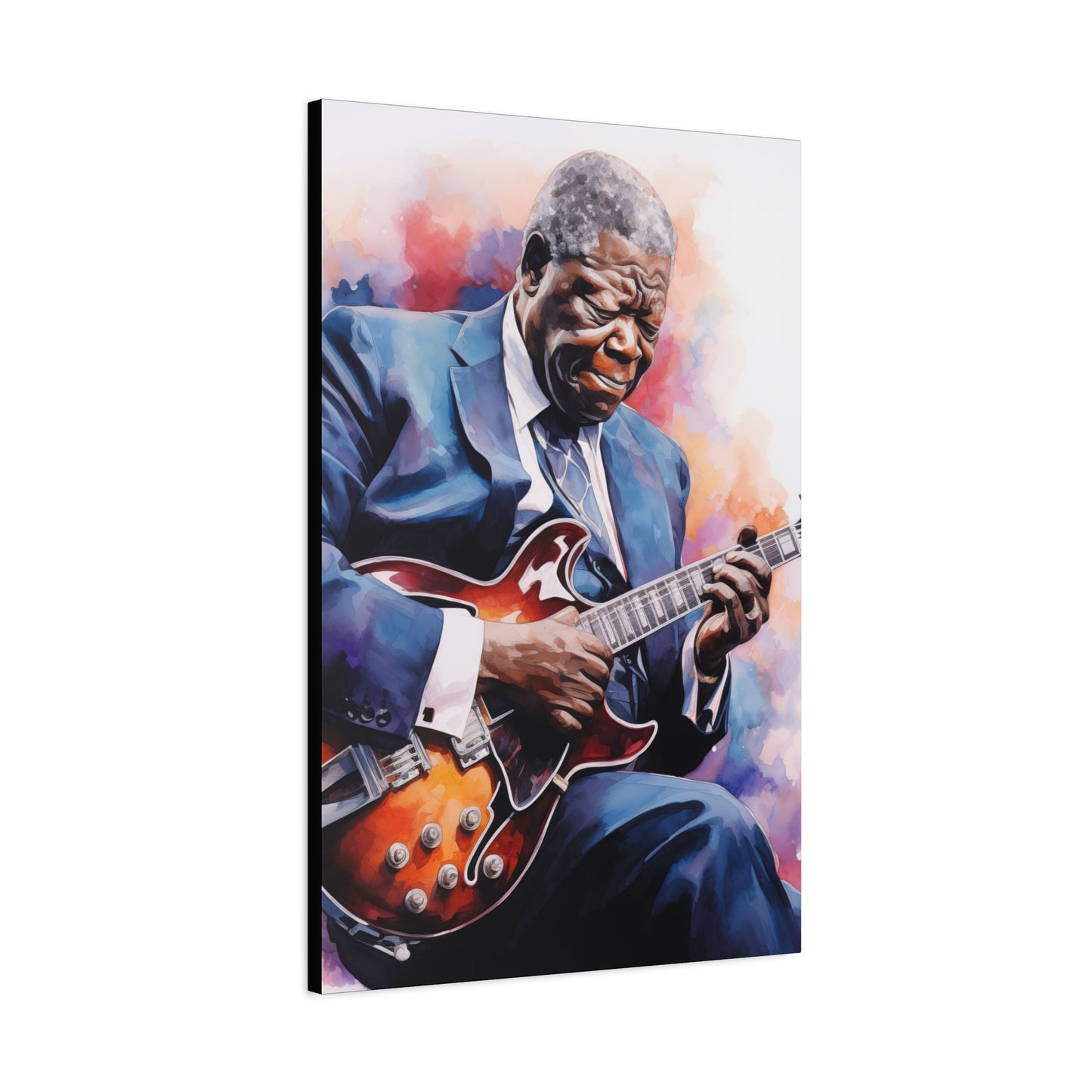 Gallery Wrapped Canvas, Celebrity Inspired, Pop Art Canvas – The King Also