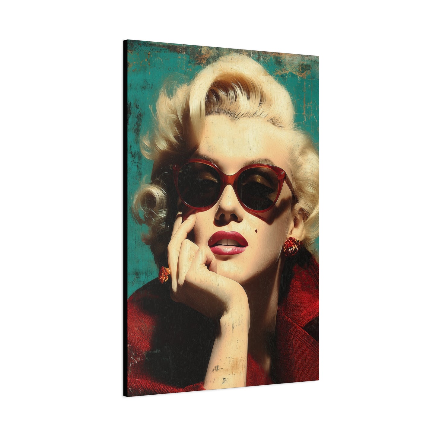 Gallery Wrapped Canvas, The Diva Project Art Canvas, Pinup Art Canvas – Marilyn Monroe - NINE