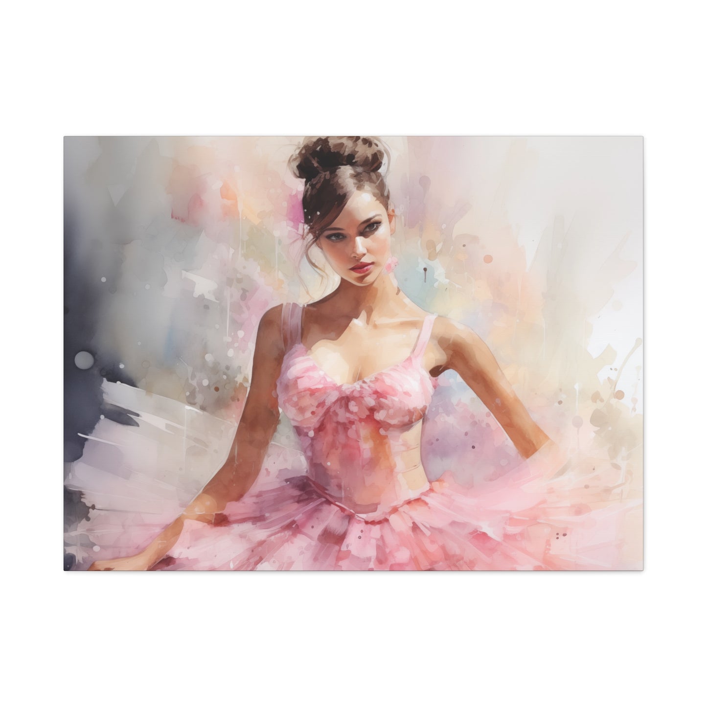 Gallery Wrapped Canvas, Ballerina Beauty, Ballet Art Canvas – Lily