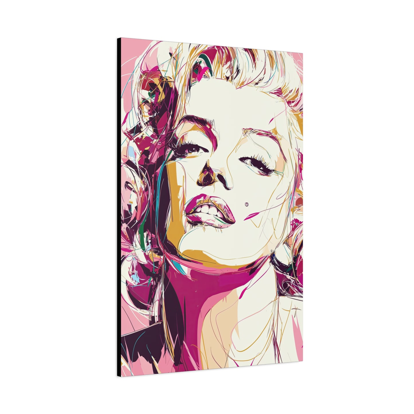 Gallery Wrapped Canvas, The Diva Project Art Canvas, Pinup Art Canvas – Marilyn Monroe - SIX