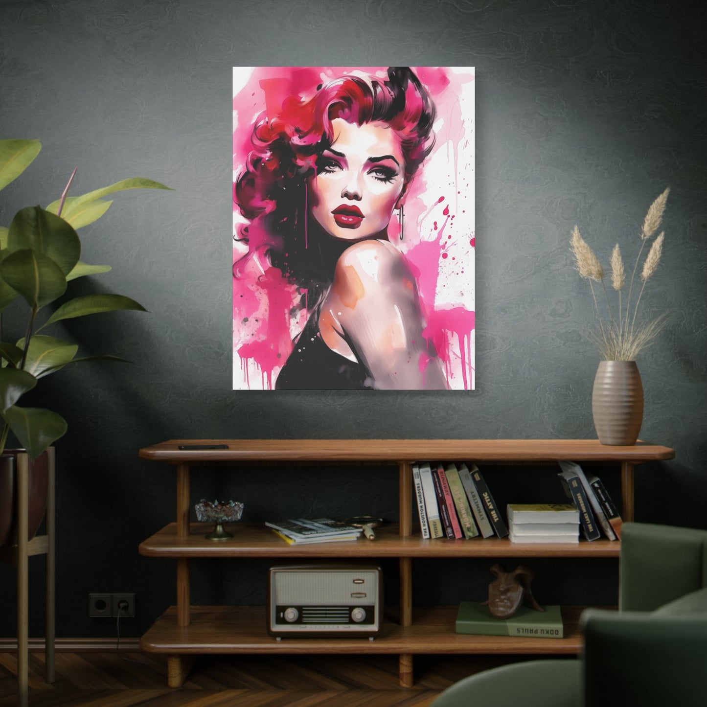 Gallery Wrapped Canvas, Tattooed Beauty, Femme Doll Pop Art Canvas – Thalia