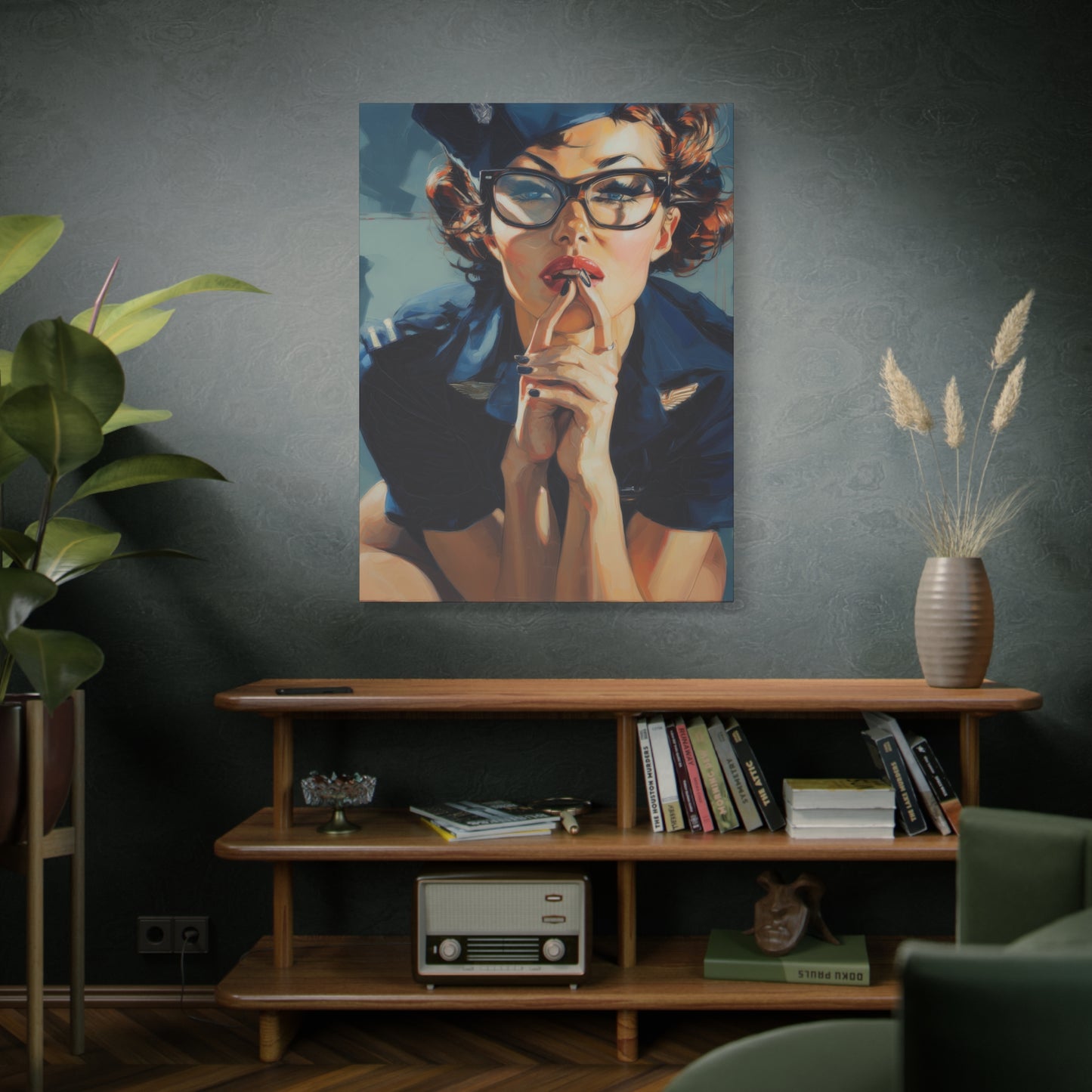 Gallery Wrapped Canvas, Liberty and Lace Art Canvas, Erotic Art Canvas – Peggy Sue