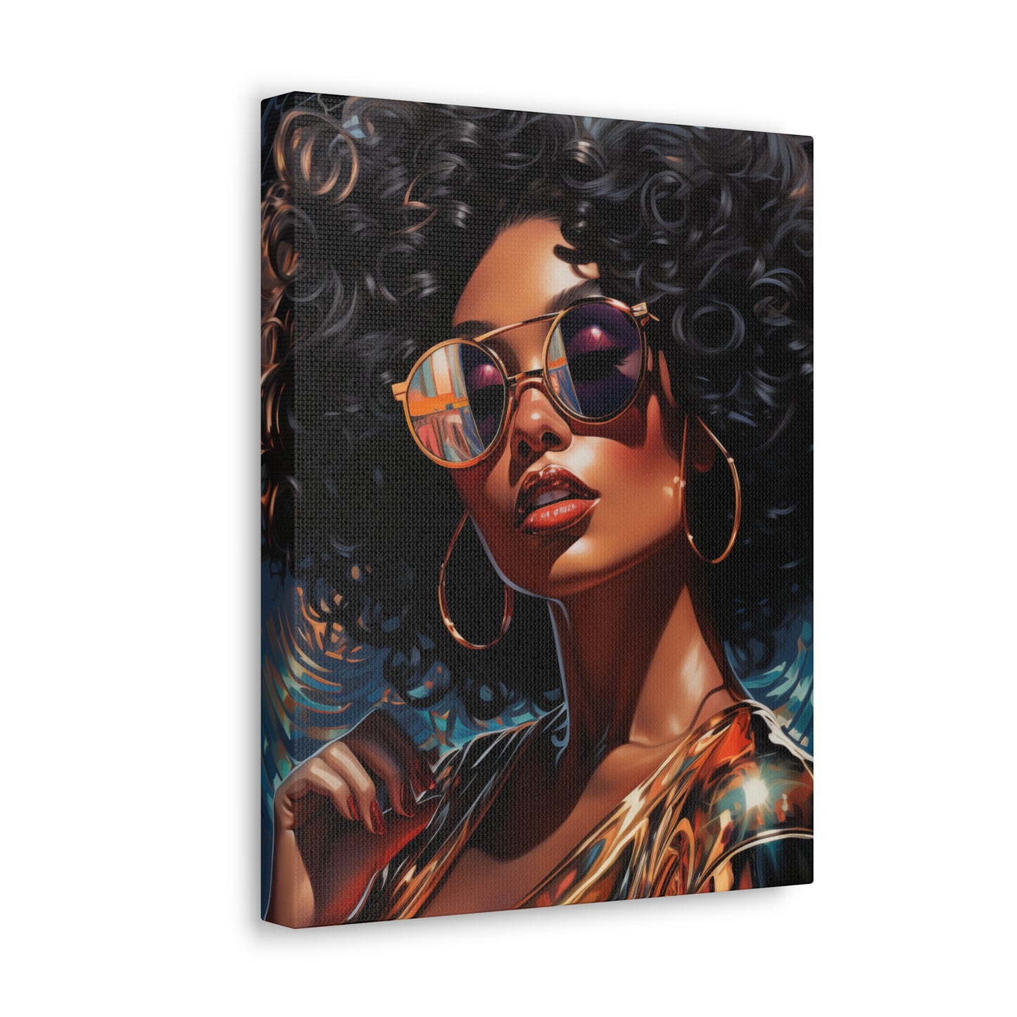 Gallery Wrapped Canvas, Retro Urban Queen, Femme Doll Art Canvas – Kesha
