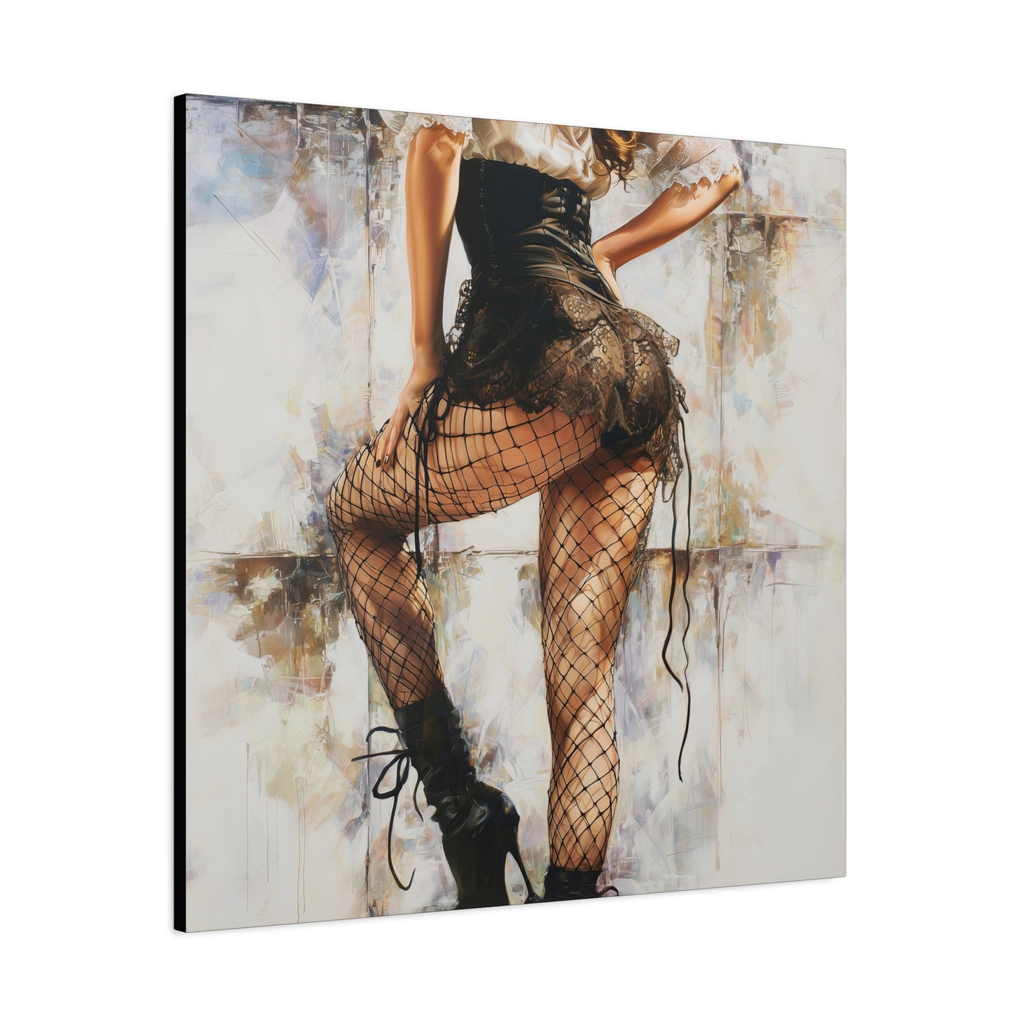 Gallery Wrapped Canvas, Tongue and Cheek Art Canvas, Naughty Girl Art Canvas – Jessica