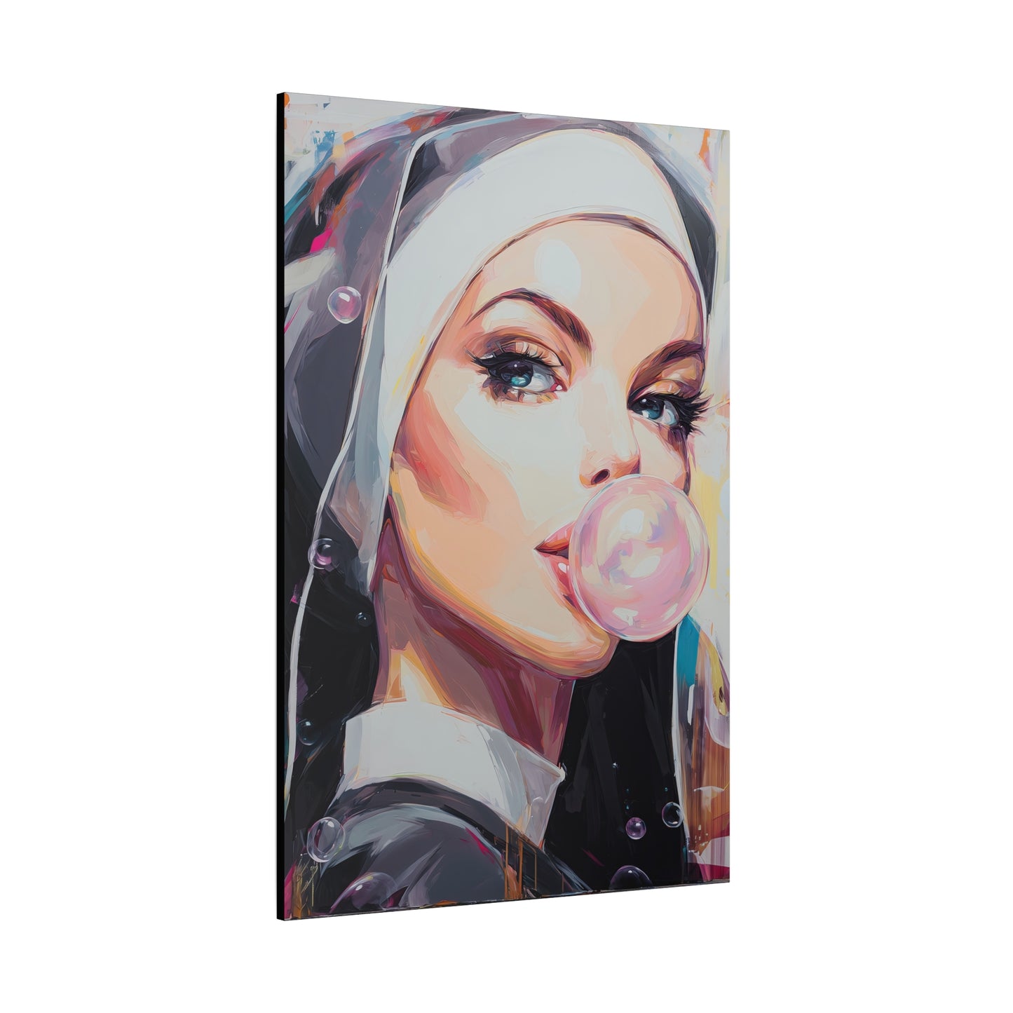 Gallery Wrapped Canvas, Habits and Heresy Art Canvas, Naughty Nuns Art Canvas – Sister Justina