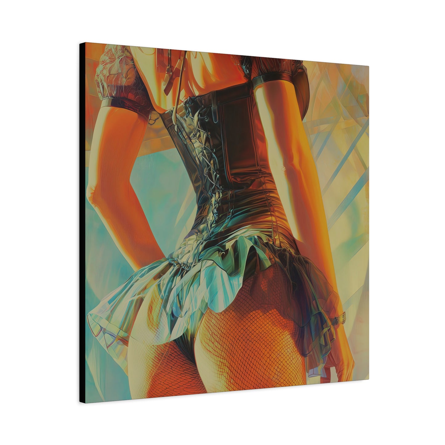 Gallery Wrapped Canvas, Tongue and Cheek Art Canvas, Naughty Girl Art Canvas – Kristen