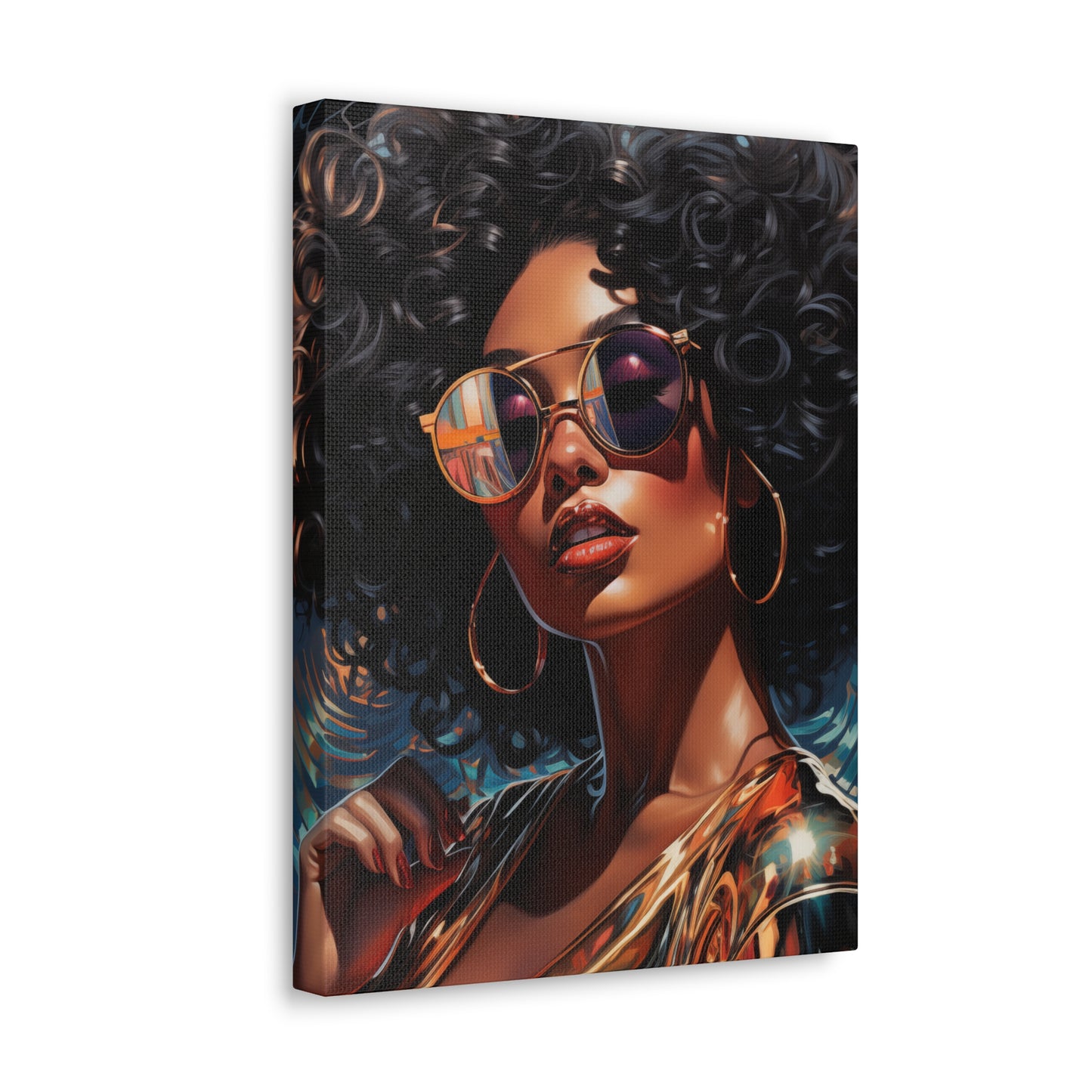 Gallery Wrapped Canvas, Retro Urban Queen, Femme Doll Art Canvas – Kesha