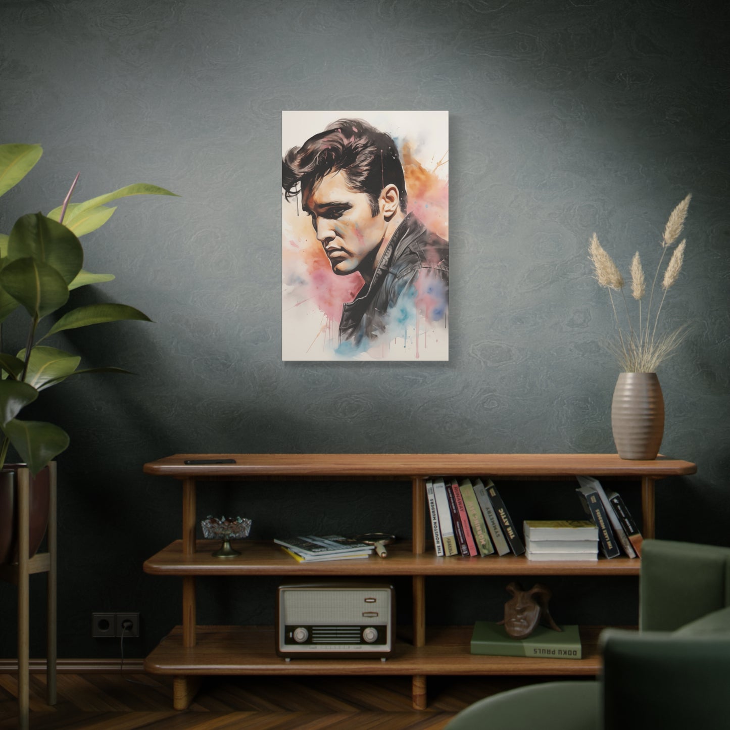 Gallery Wrapped Canvas, Celebrity Inspired, Pop Art Canvas – Elvis